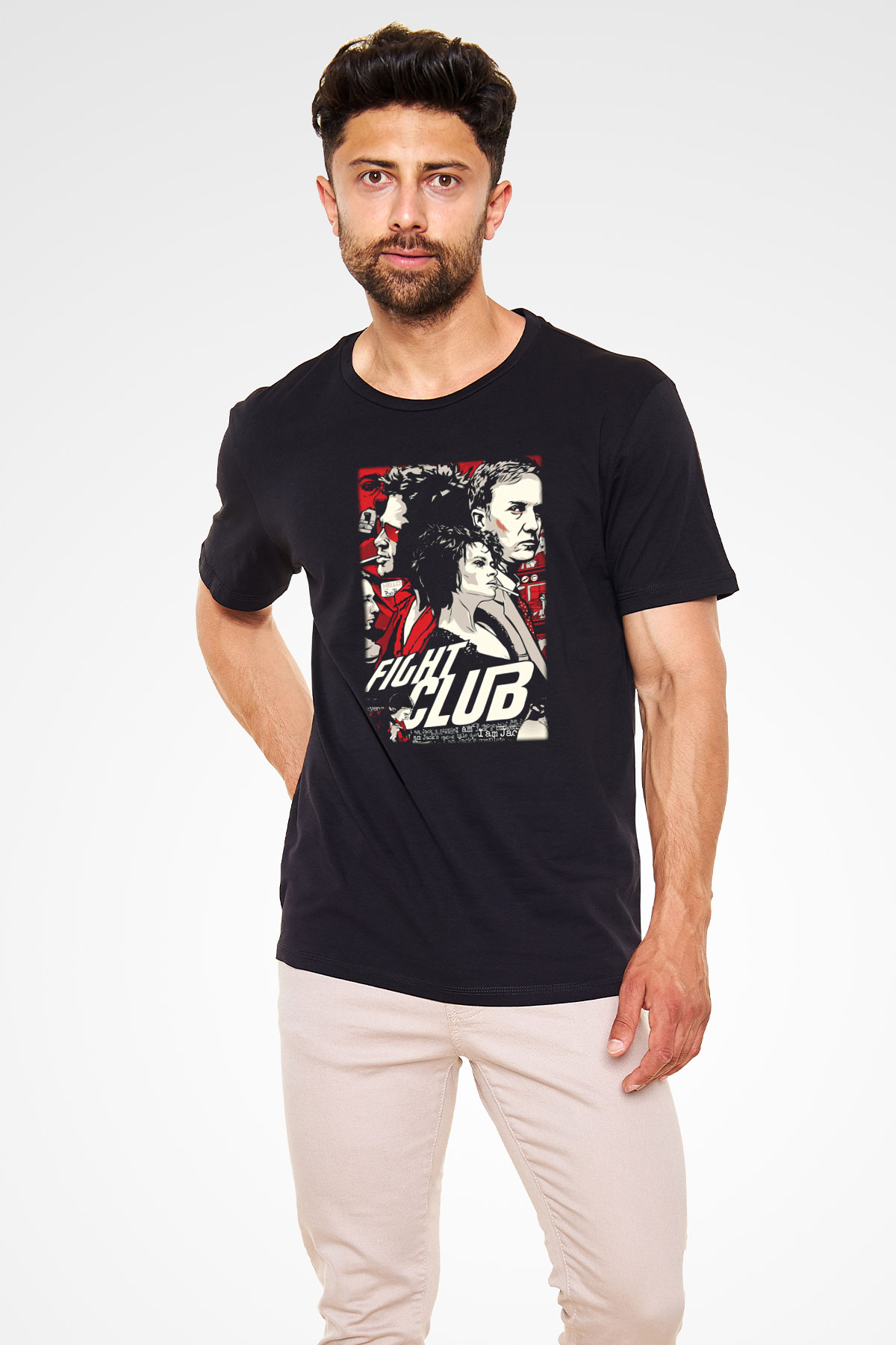 Fight Club Dövüş Klubü Siyah Unisex Tişört