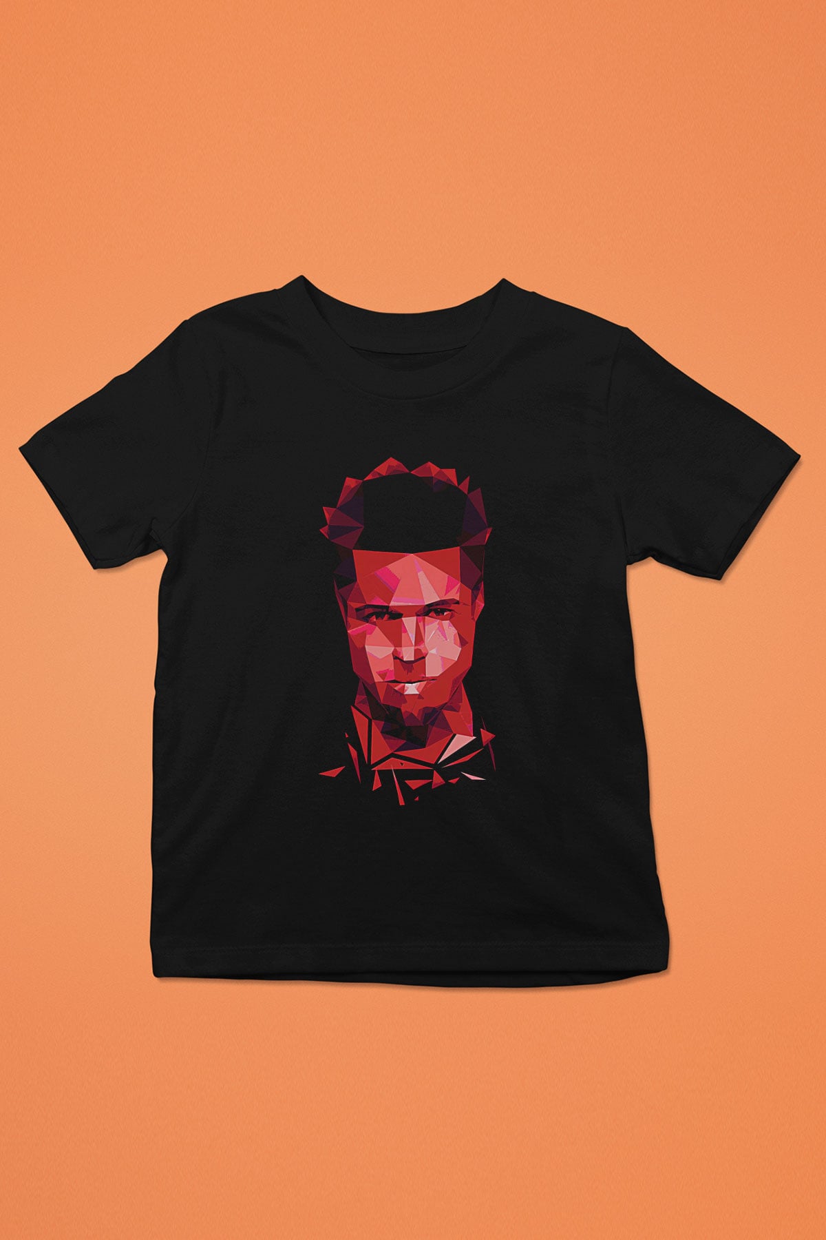 Fight Club (Tyler Durden) Baskılı Unisex Siyah Çocuk Tişört - Tshirt