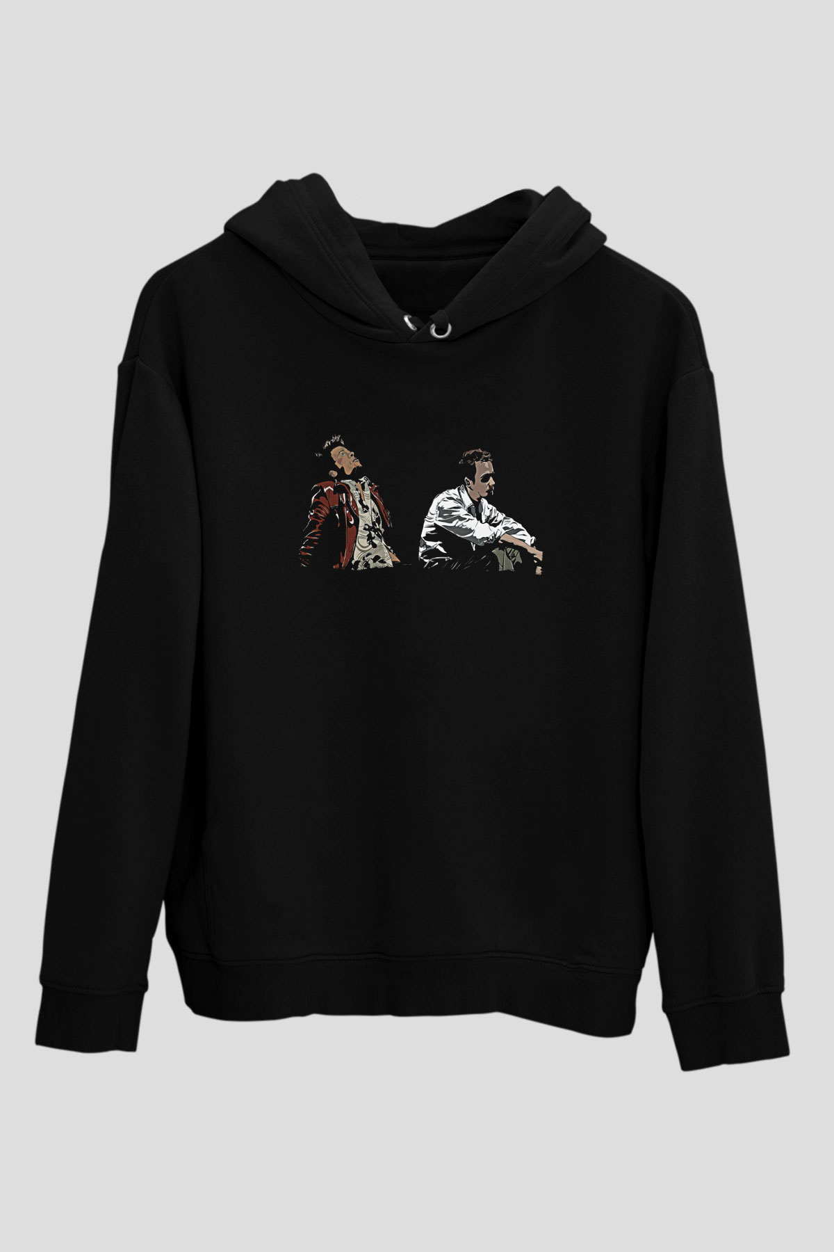 Fight Club (Tyler Durden) Baskılı Unisex Siyah Hoodie