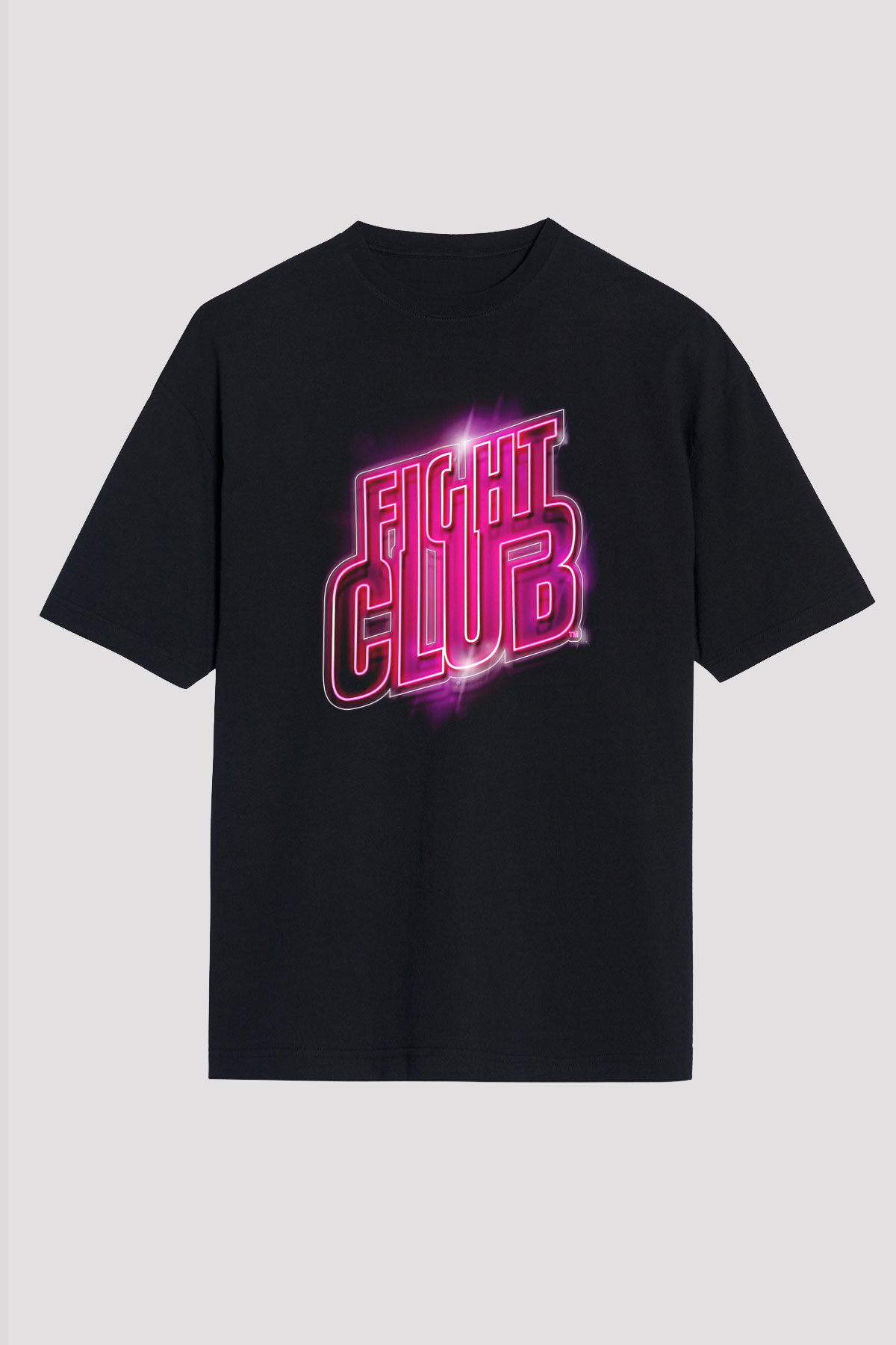 Fight Club (Tyler Durden) Baskılı Unisex Siyah Oversize Tişört - Tshirt