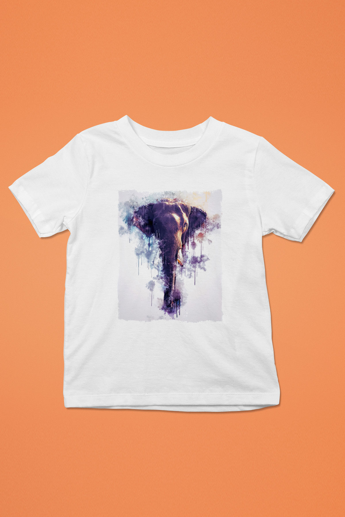 Fil Beyaz Unisex Çocuk Tişört