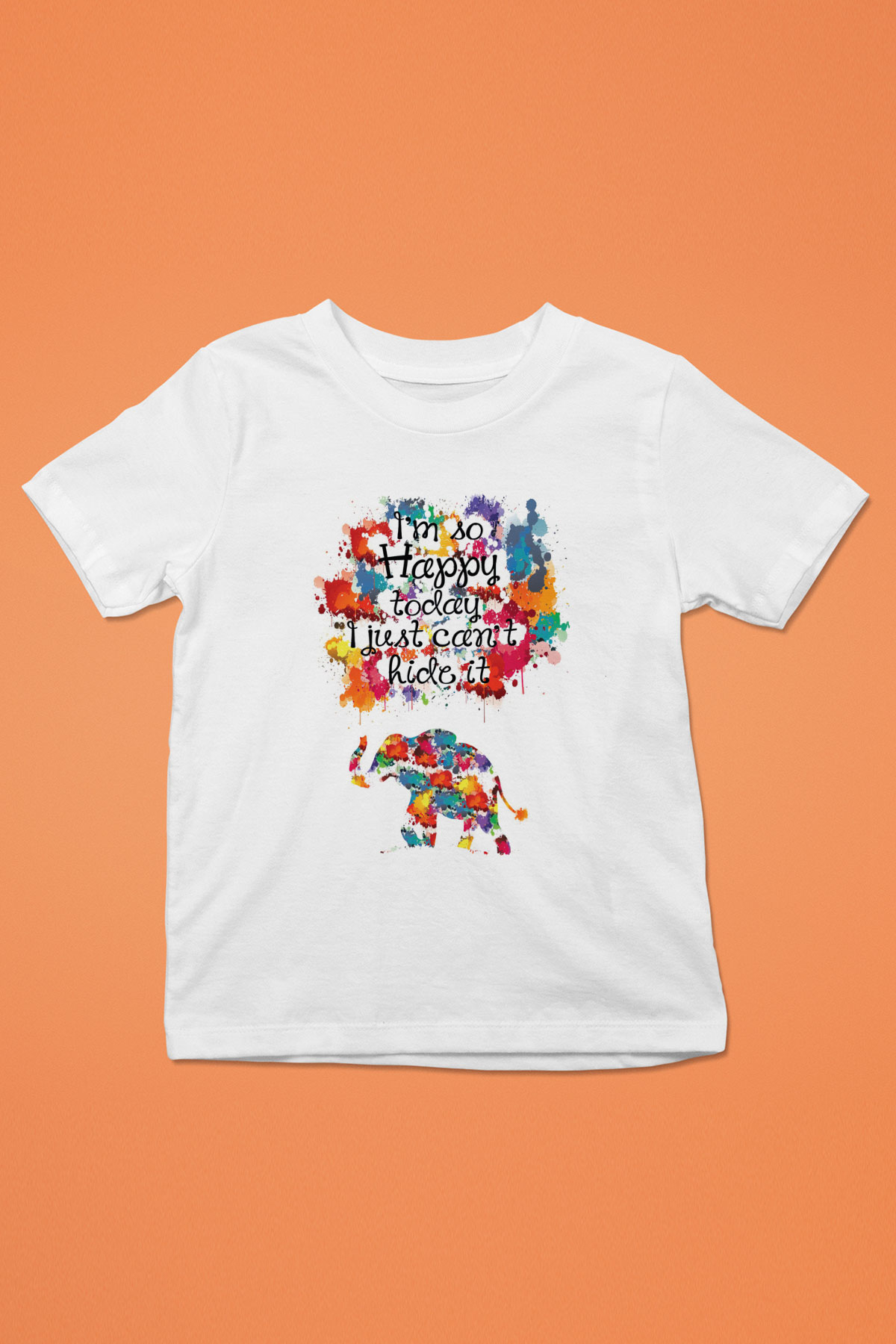 Fil Beyaz Unisex Çocuk Tişört