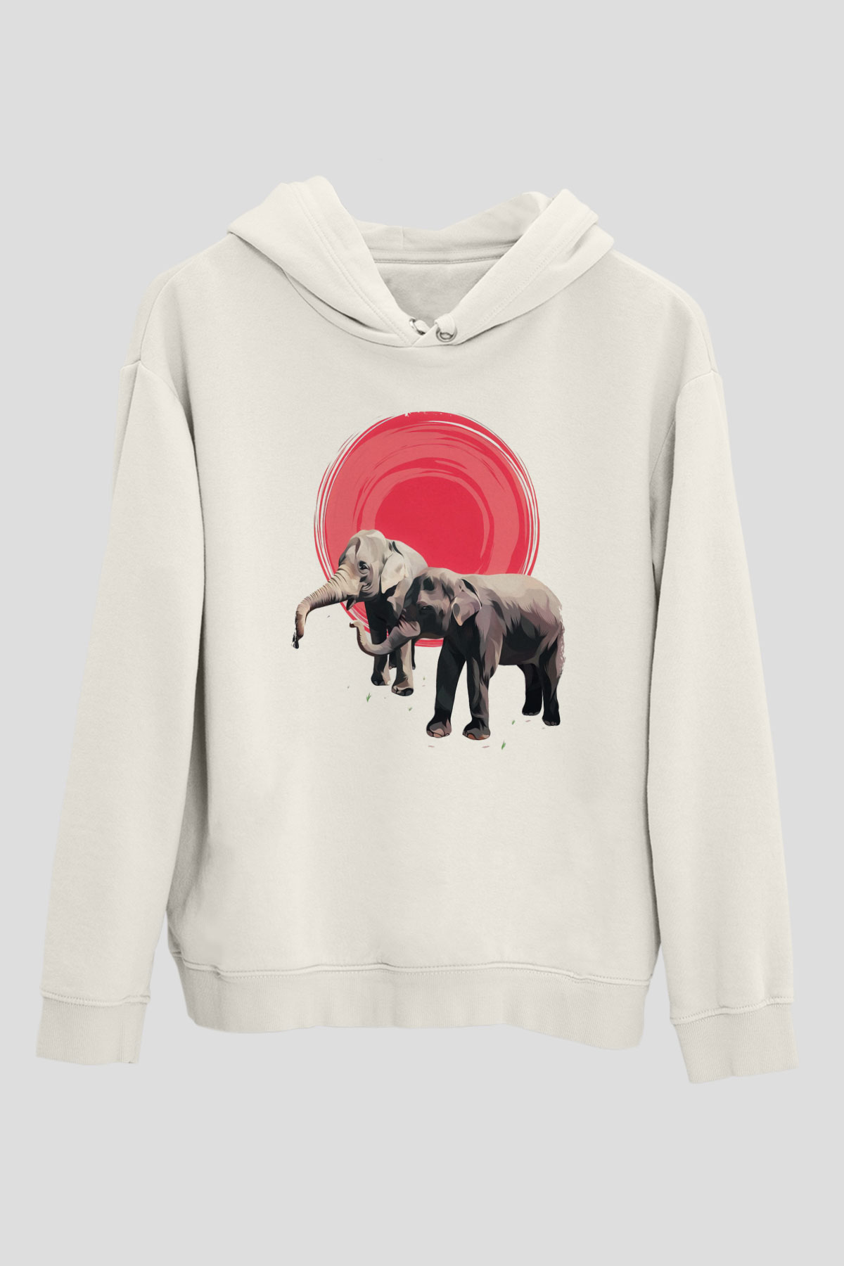 Fil Beyaz Unisex Hoodie