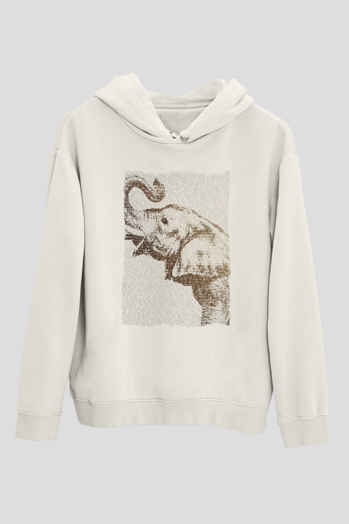 Fil Beyaz Unisex Hoodie