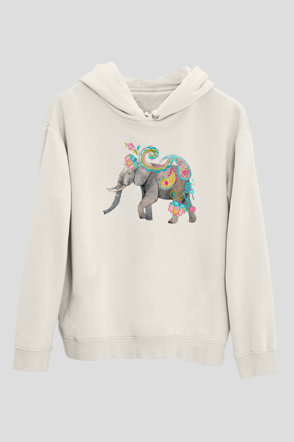 Fil Beyaz Unisex Hoodie