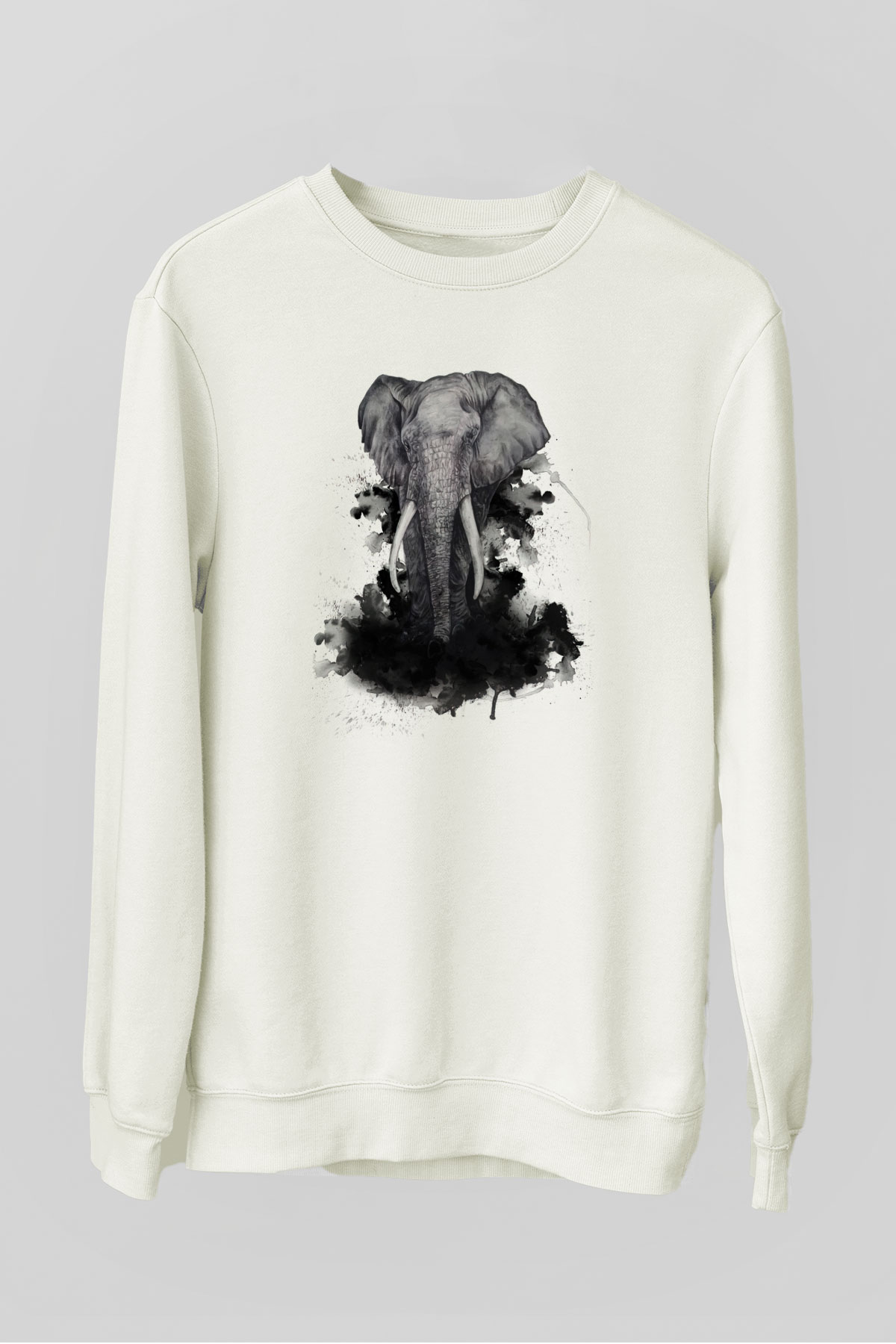 Fil Beyaz Unisex Sweatshirt