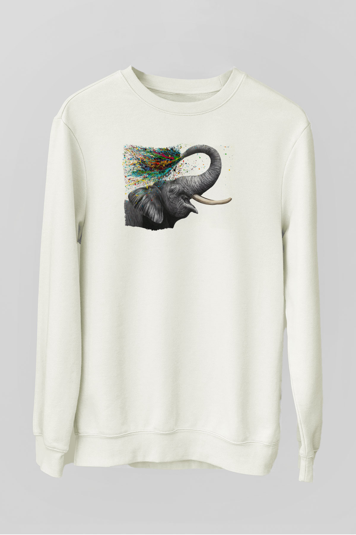 Fil Beyaz Unisex Sweatshirt