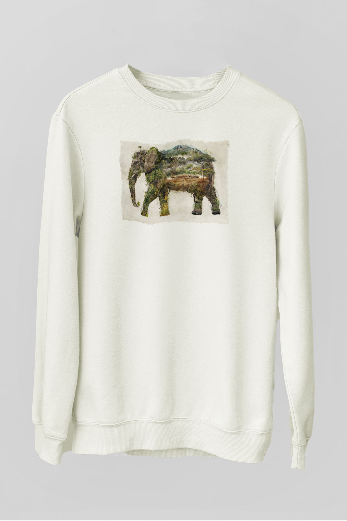 Fil Beyaz Unisex Sweatshirt