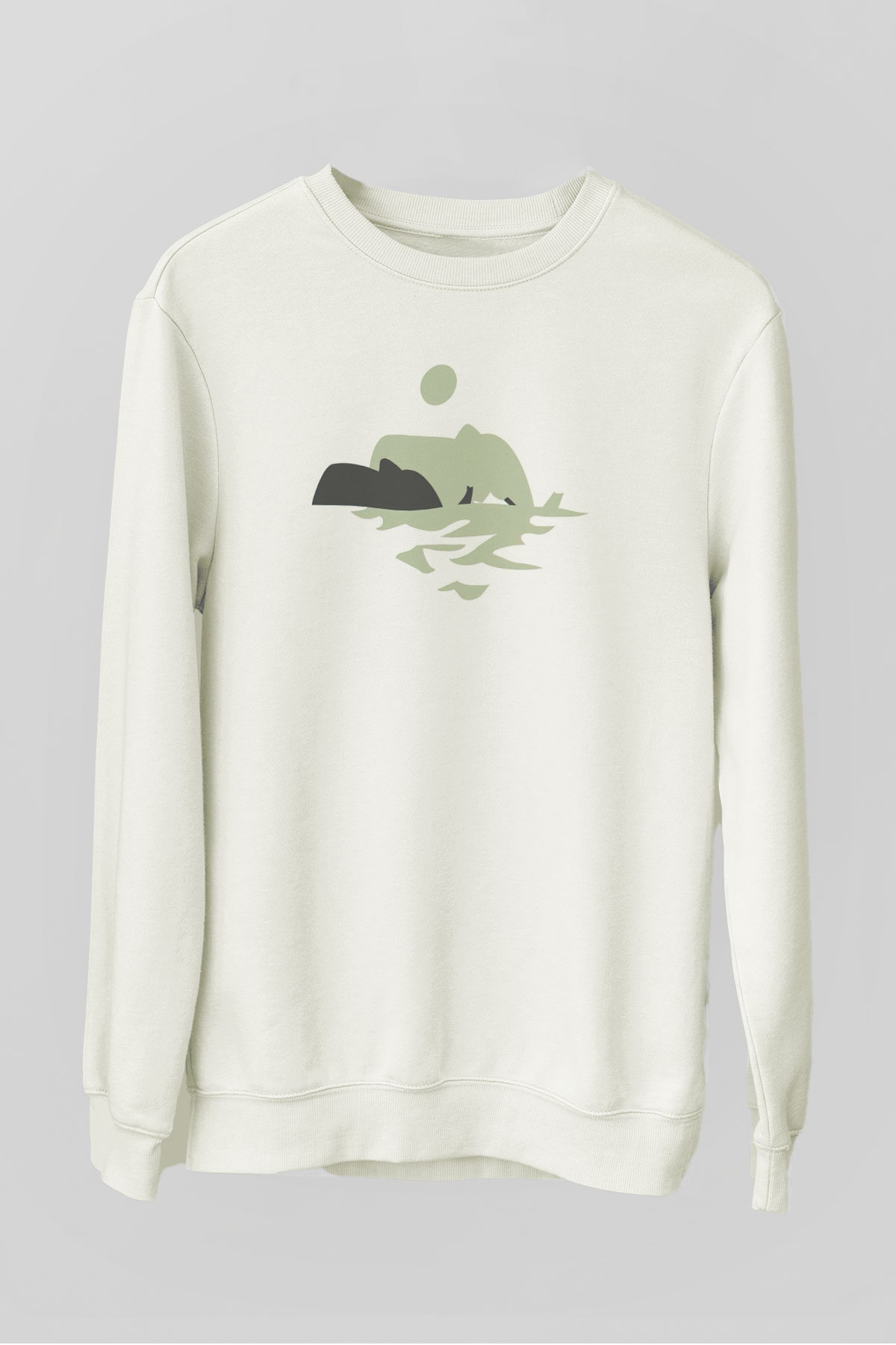 Fil Beyaz Unisex Sweatshirt