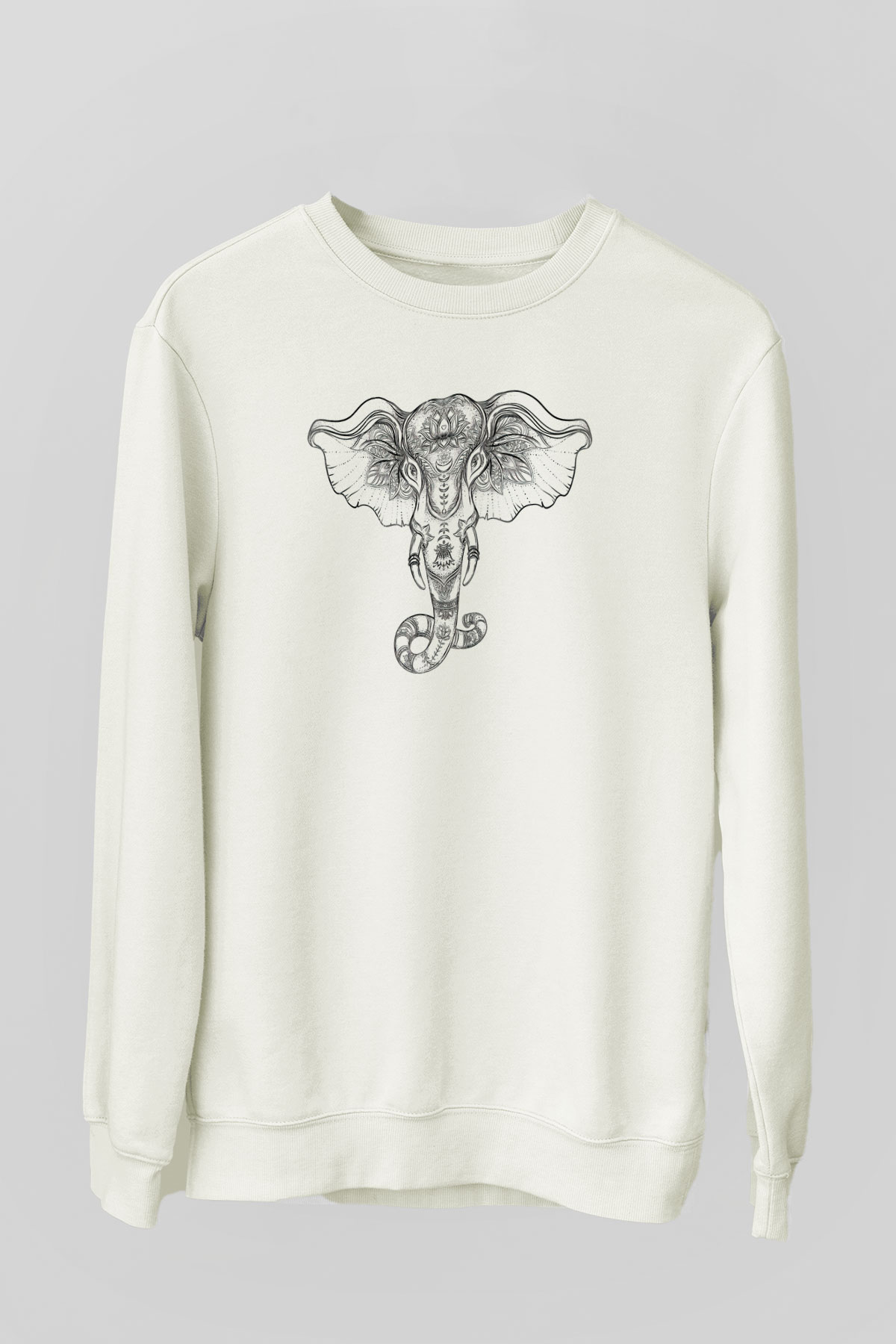 Fil Beyaz Unisex Sweatshirt