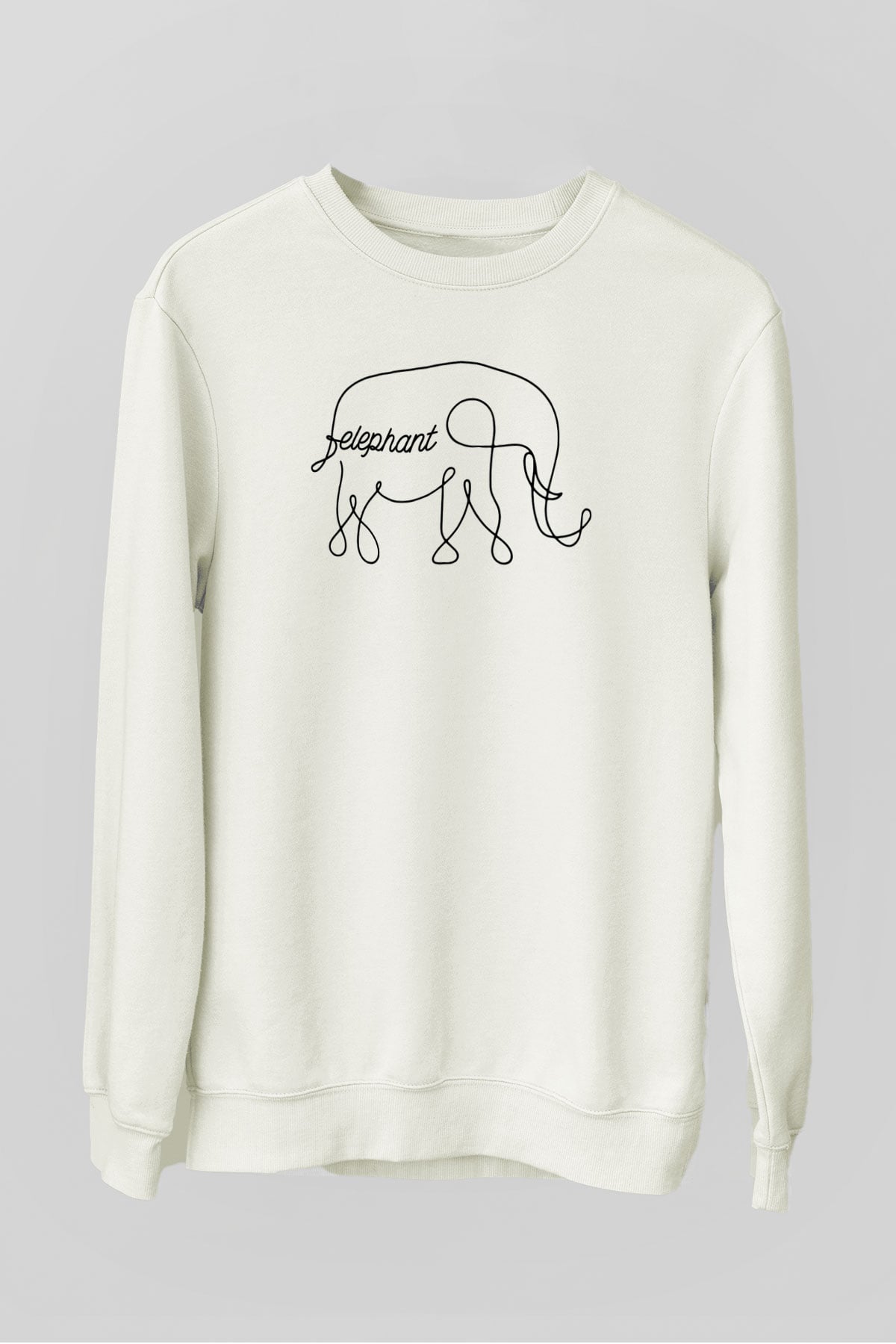 Fil Beyaz Unisex Sweatshirt
