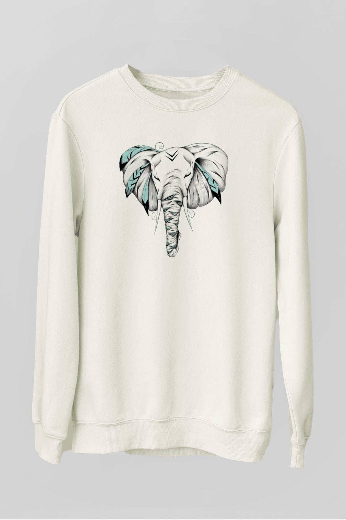 Fil Beyaz Unisex Sweatshirt