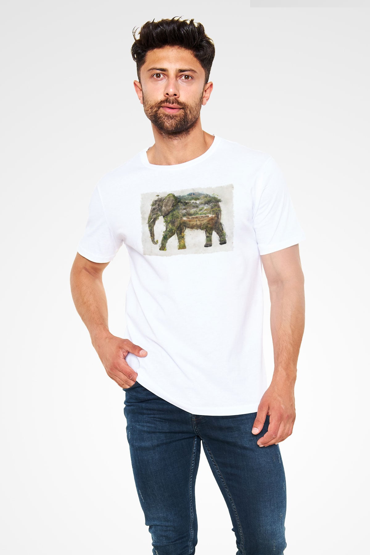 Fil Beyaz Unisex Tişört T-Shirt - TişörtFabrikası