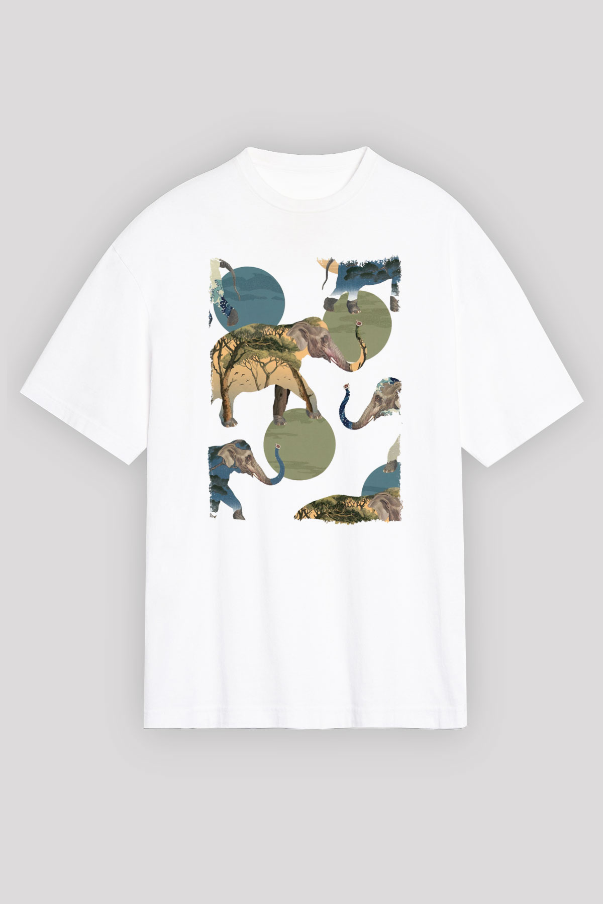 Fil Beyaz Oversize Tişört Oversize T-shirt - TişörtFabrikası