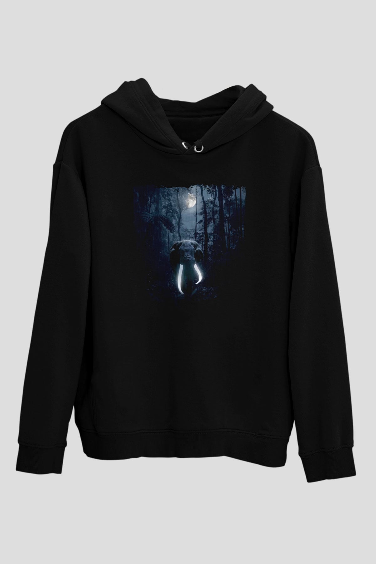 Fil Siyah Unisex Hoodie
