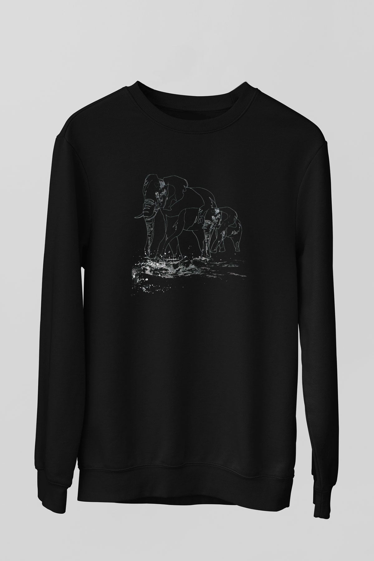 Fil Siyah Unisex Sweatshirt