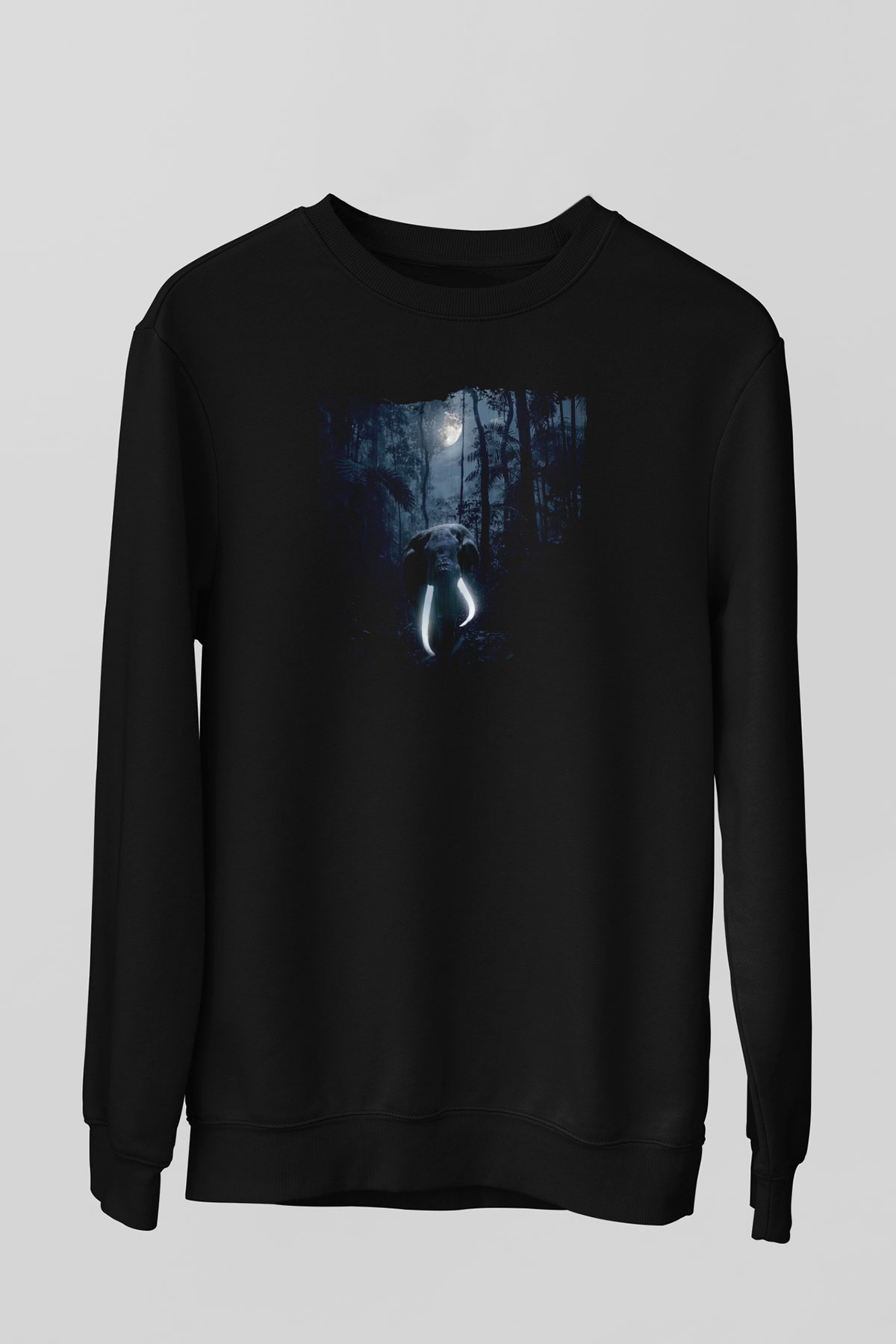 Fil Siyah Unisex Sweatshirt