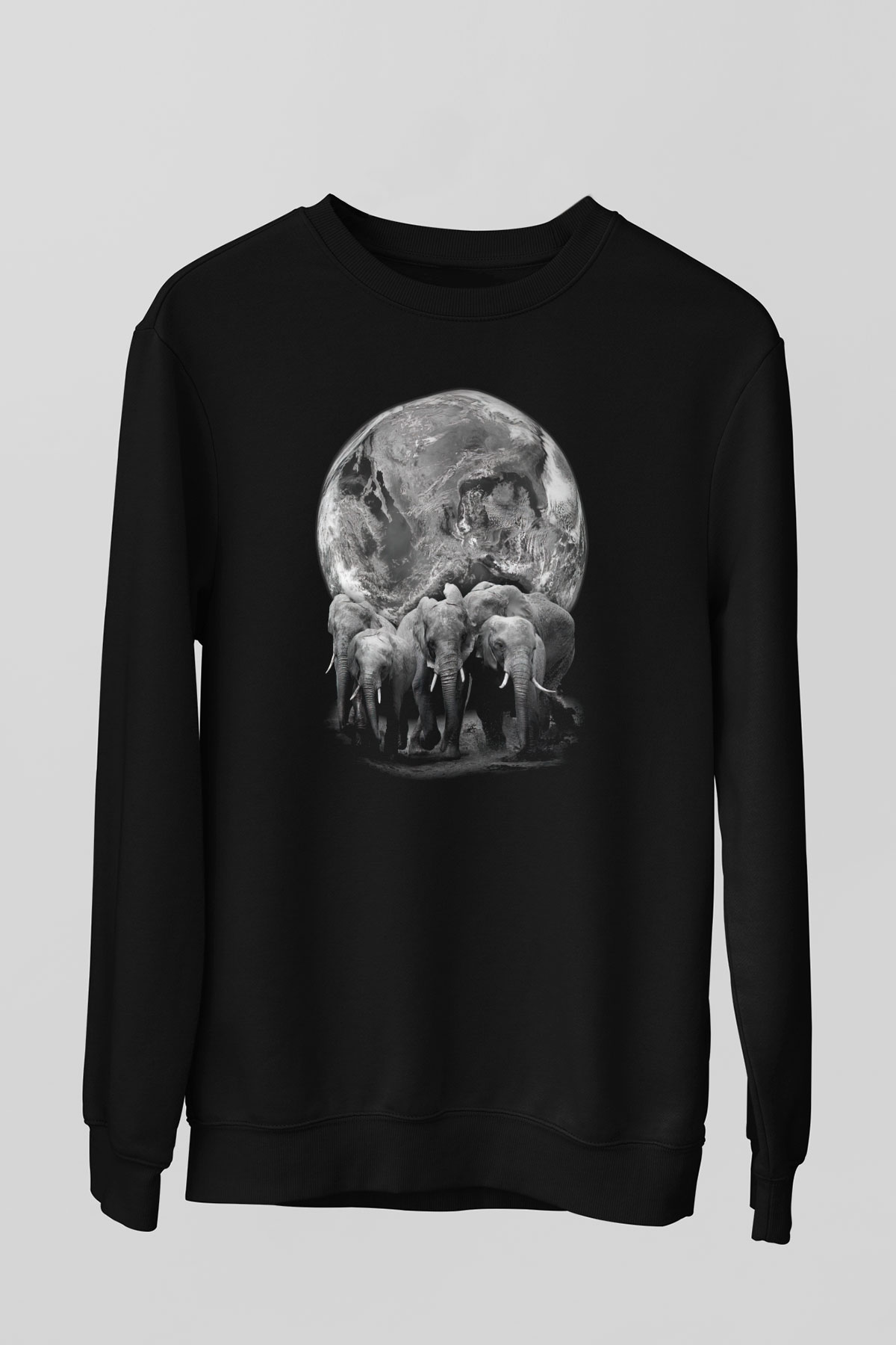 Fil Siyah Unisex Sweatshirt