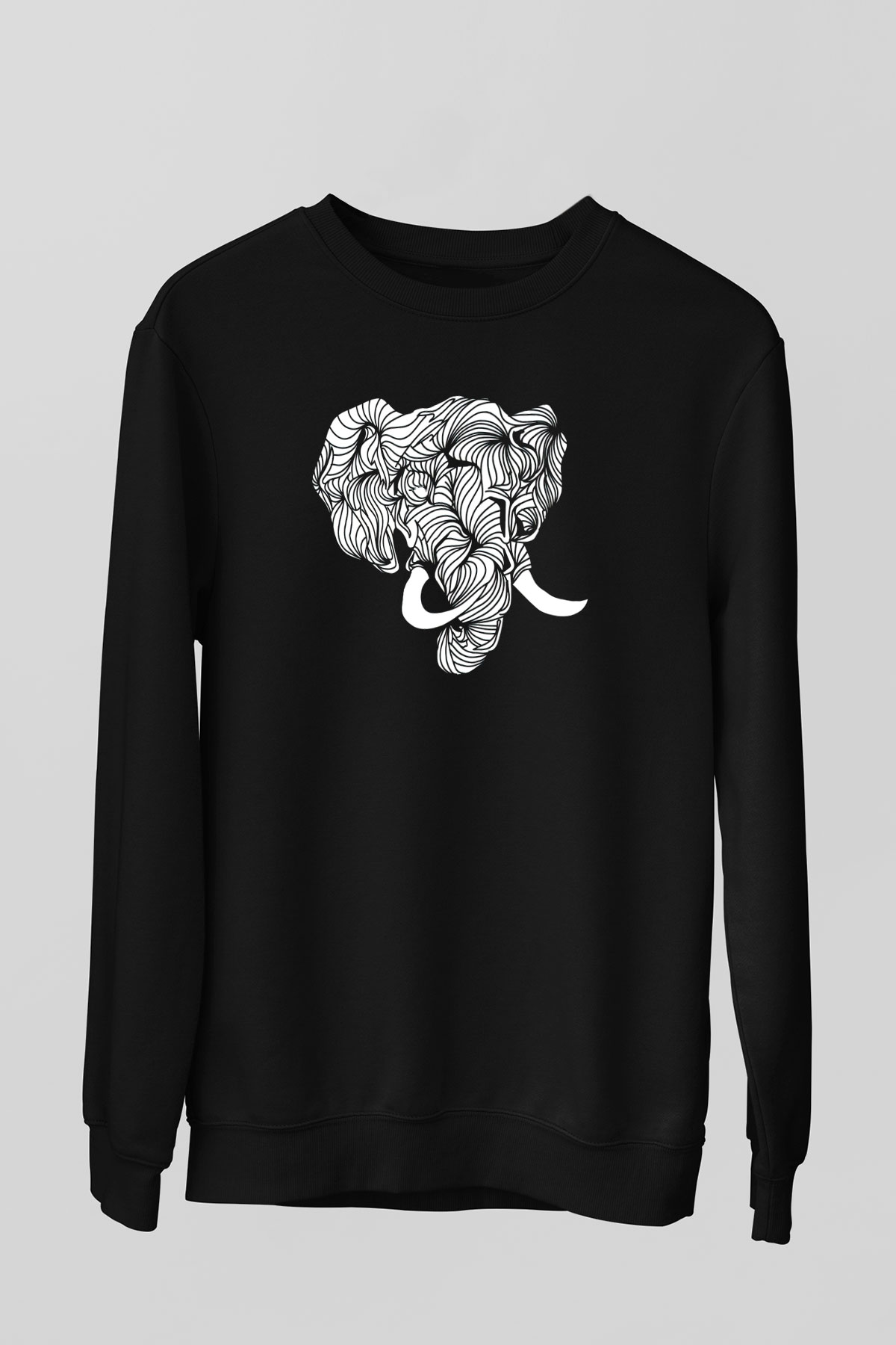 Fil Siyah Unisex Sweatshirt
