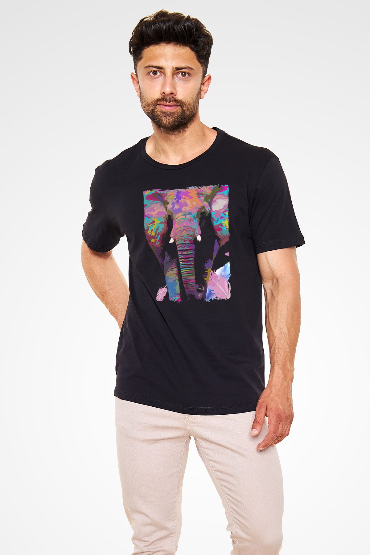 Fil Siyah Unisex Tişört T-Shirt - TişörtFabrikası