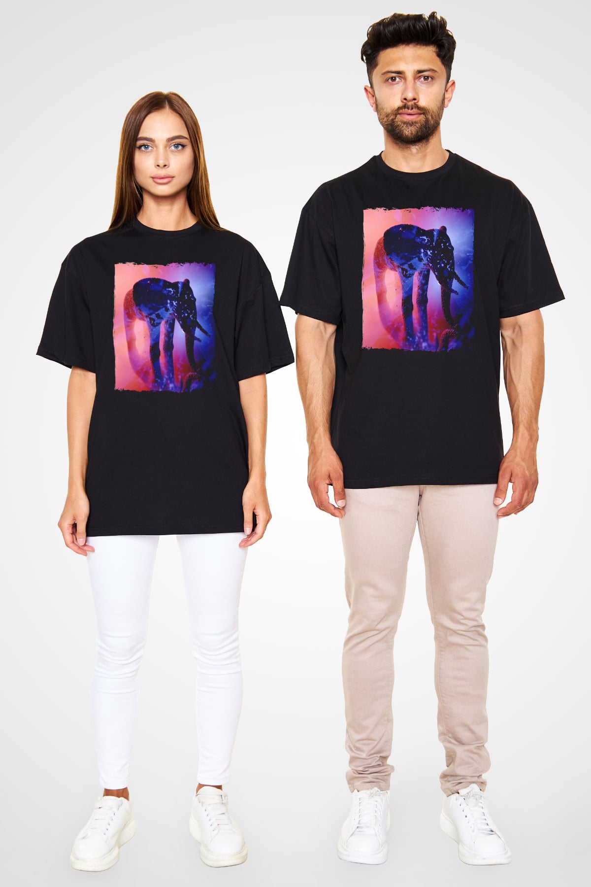 Fil Siyah Oversize Tişört Oversize T-shirt - TişörtFabrikası