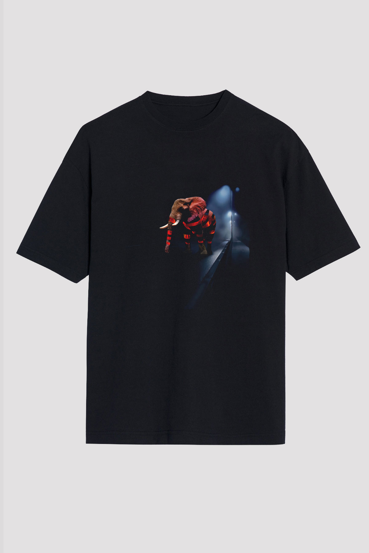 Fil Siyah Oversize Tişört Oversize T-shirt - TişörtFabrikası