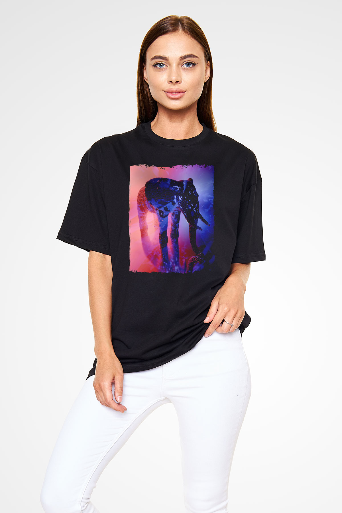 Fil Siyah Oversize Tişört Oversize T-shirt - TişörtFabrikası
