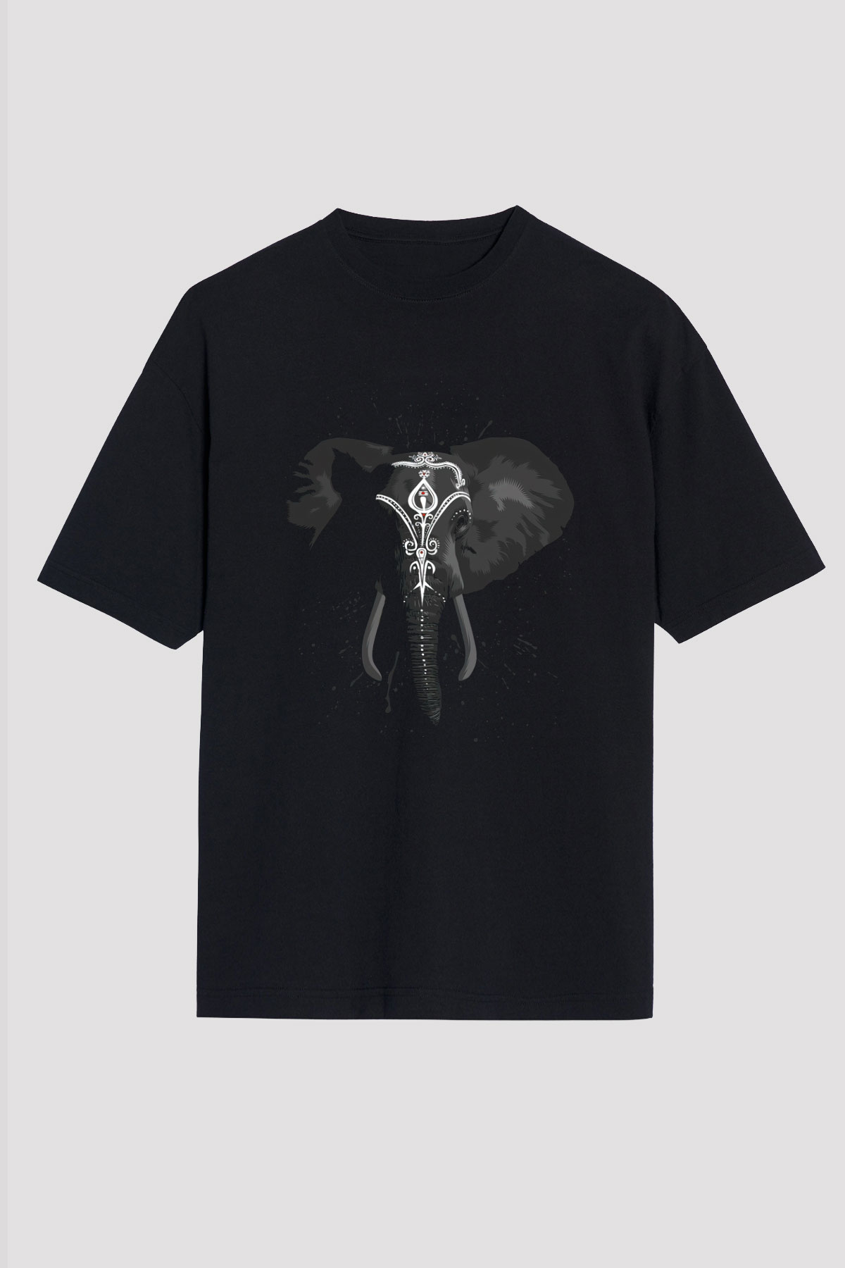 Fil Siyah Oversize Tişört Oversize T-shirt - TişörtFabrikası