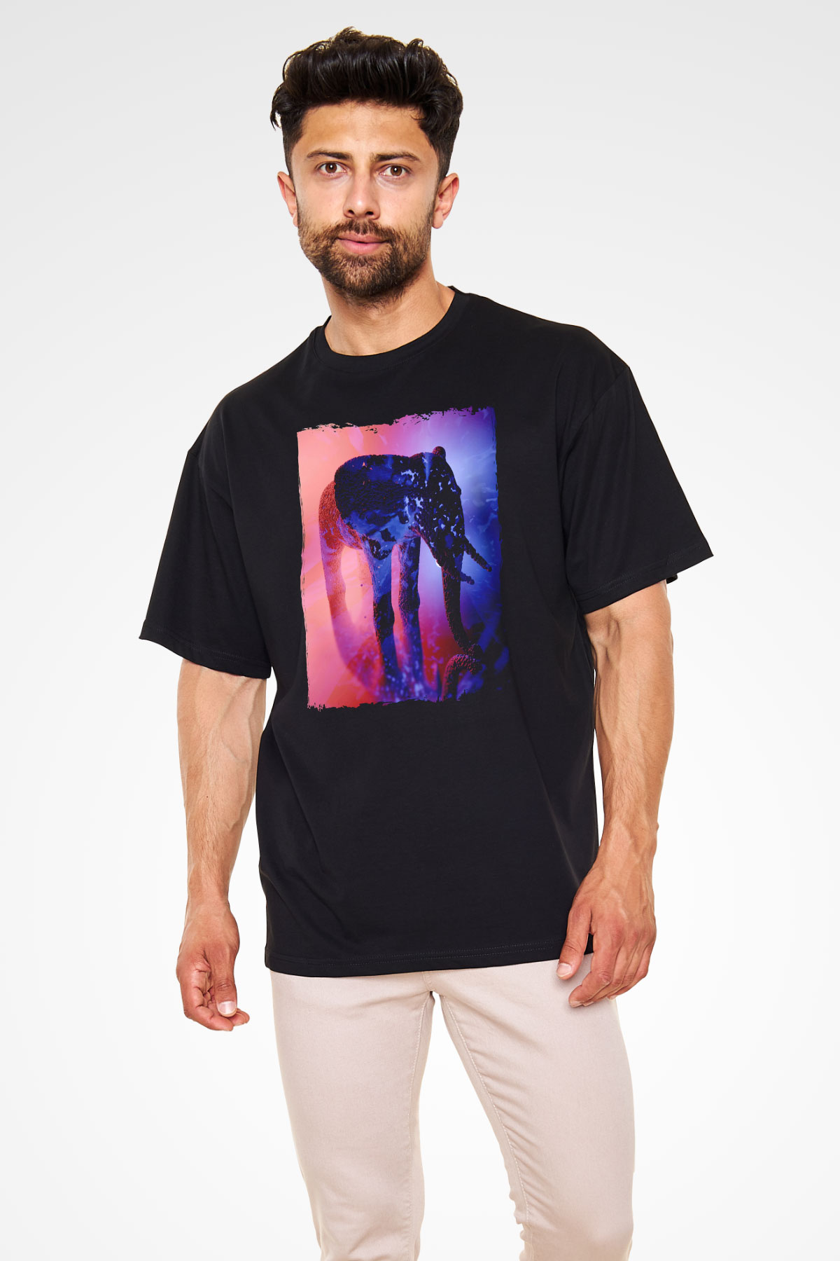 Fil Siyah Oversize Tişört Oversize T-shirt - TişörtFabrikası