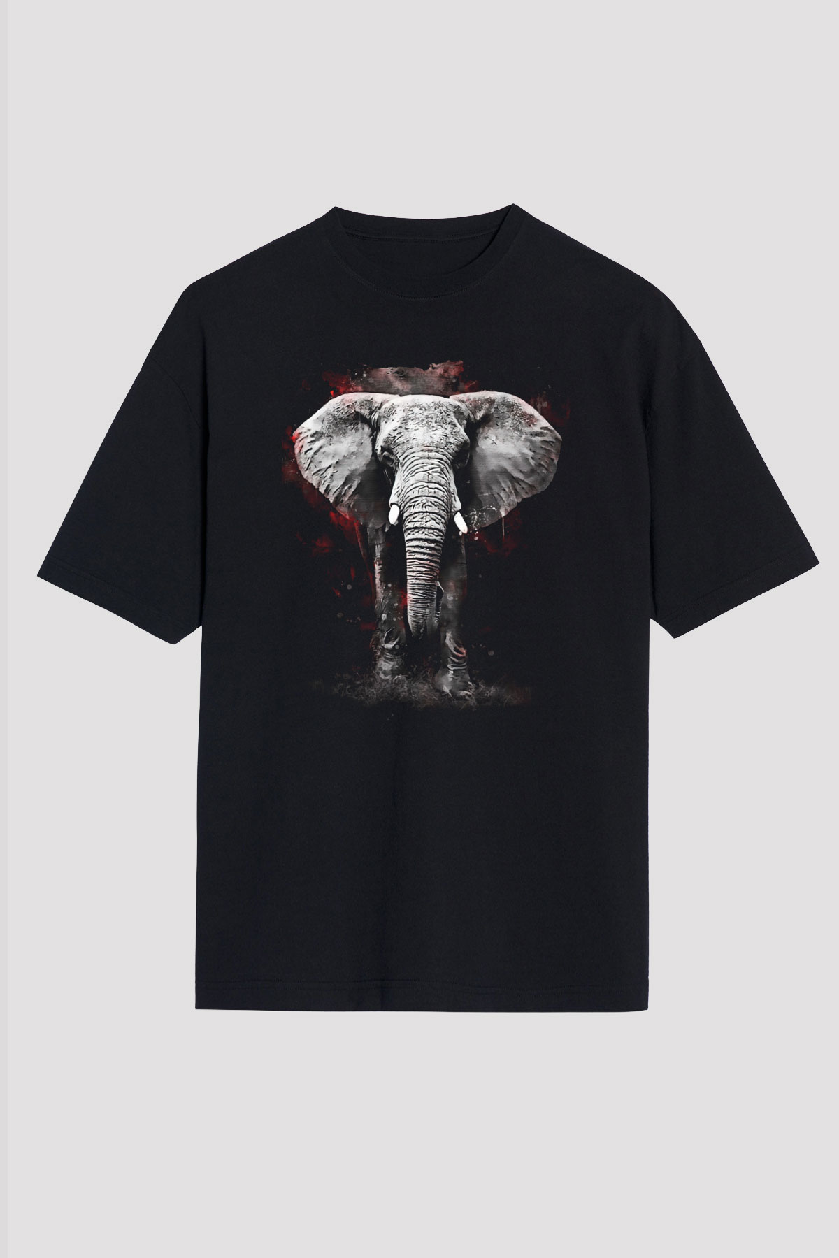 Fil Siyah Oversize Tişört Oversize T-shirt - TişörtFabrikası