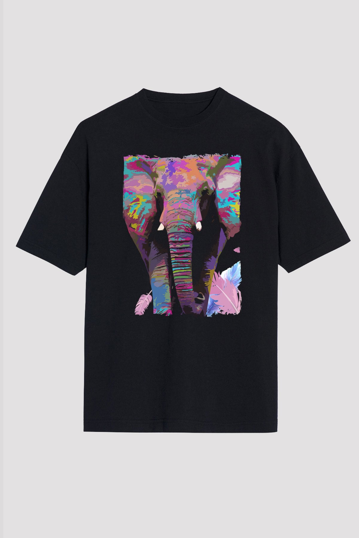 Fil Siyah Oversize Tişört Oversize T-shirt - TişörtFabrikası