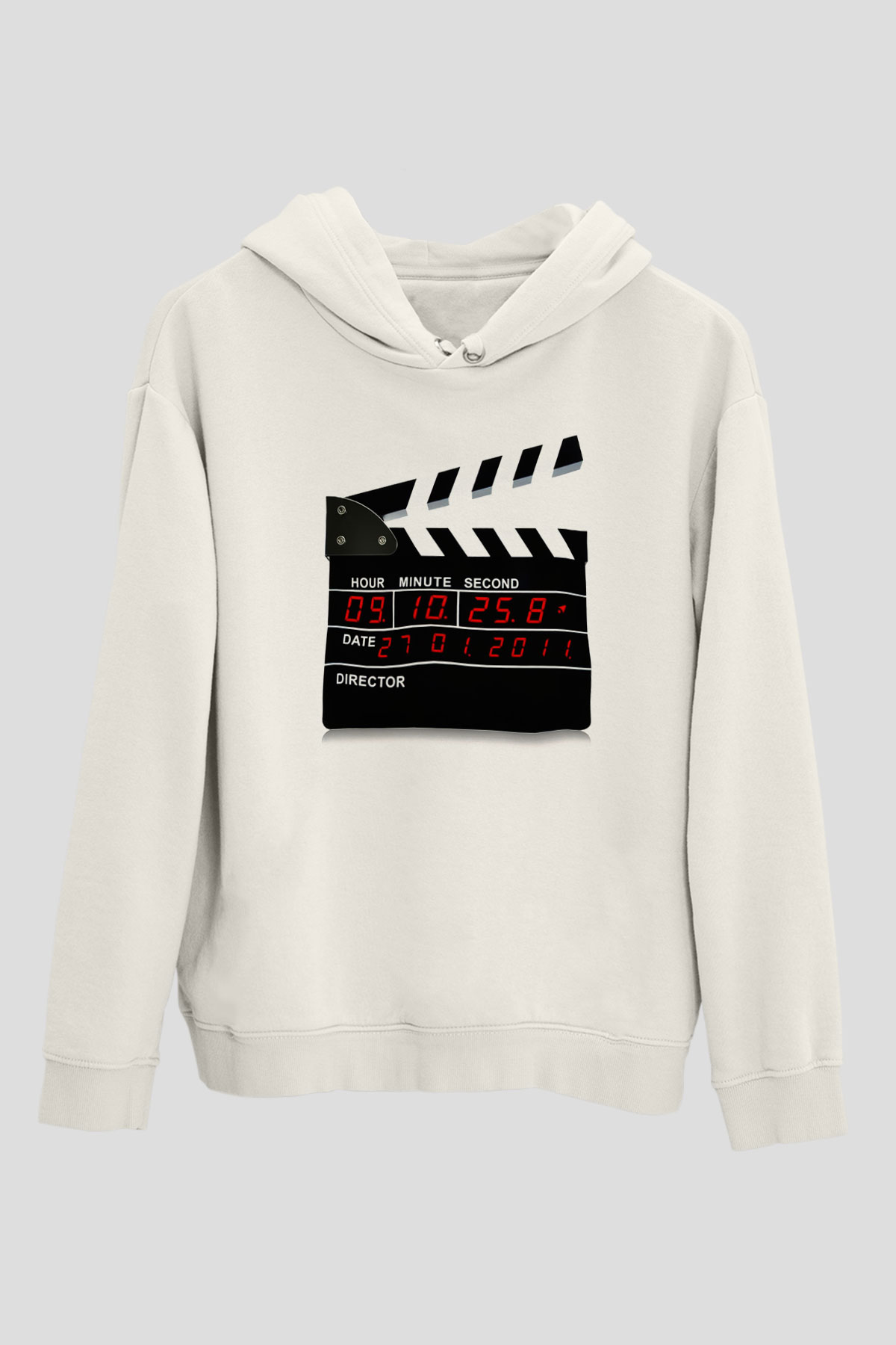 Film yönetmeni Beyaz Unisex Hoodie