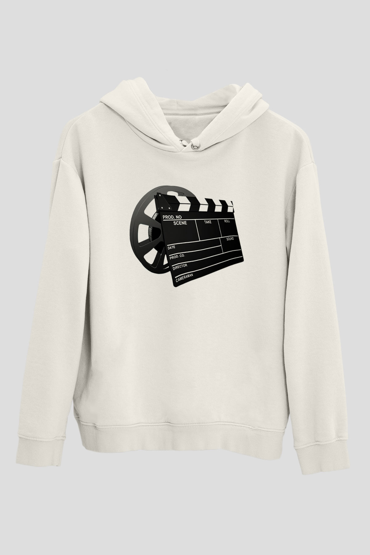 Film yönetmeni Beyaz Unisex Hoodie