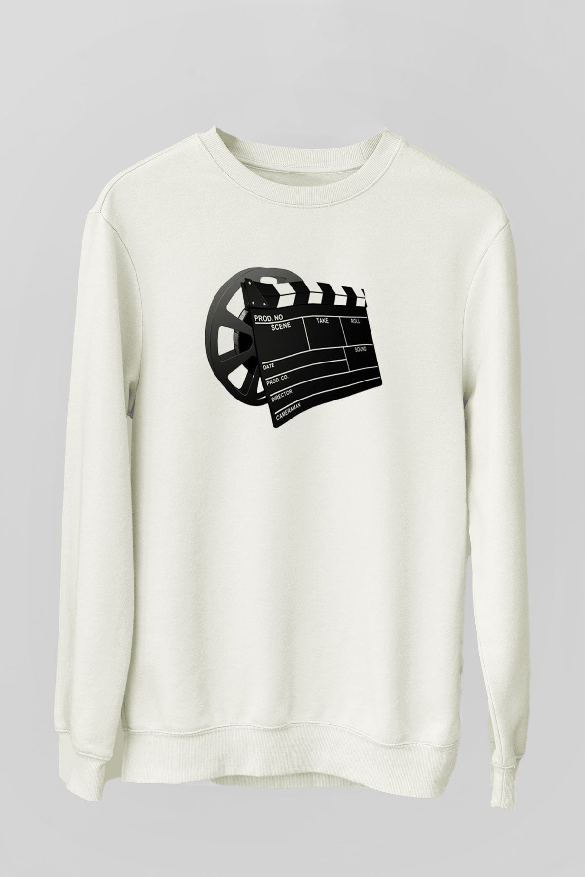 Film yönetmeni Beyaz Unisex Sweatshirt