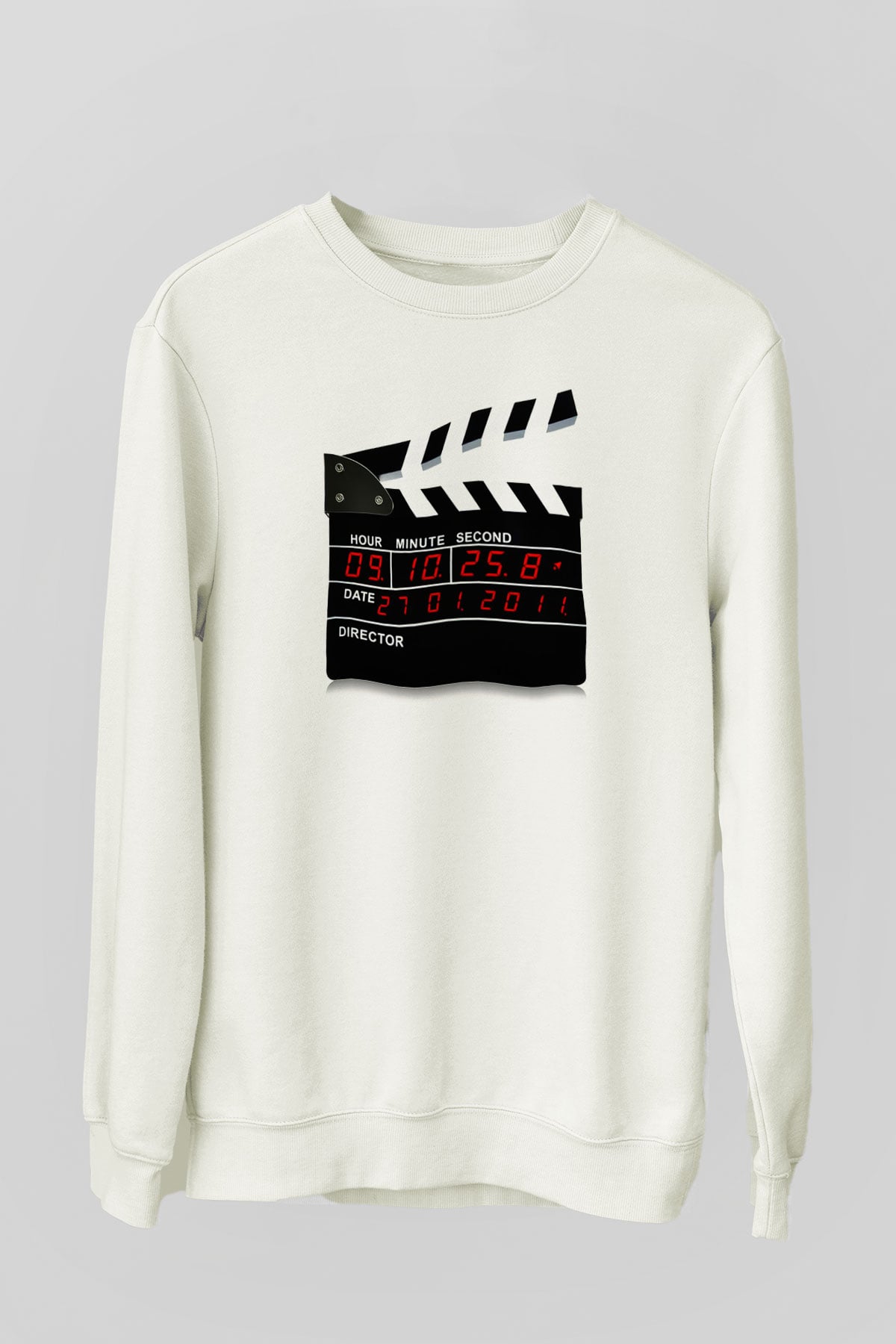 Film yönetmeni Beyaz Unisex Sweatshirt