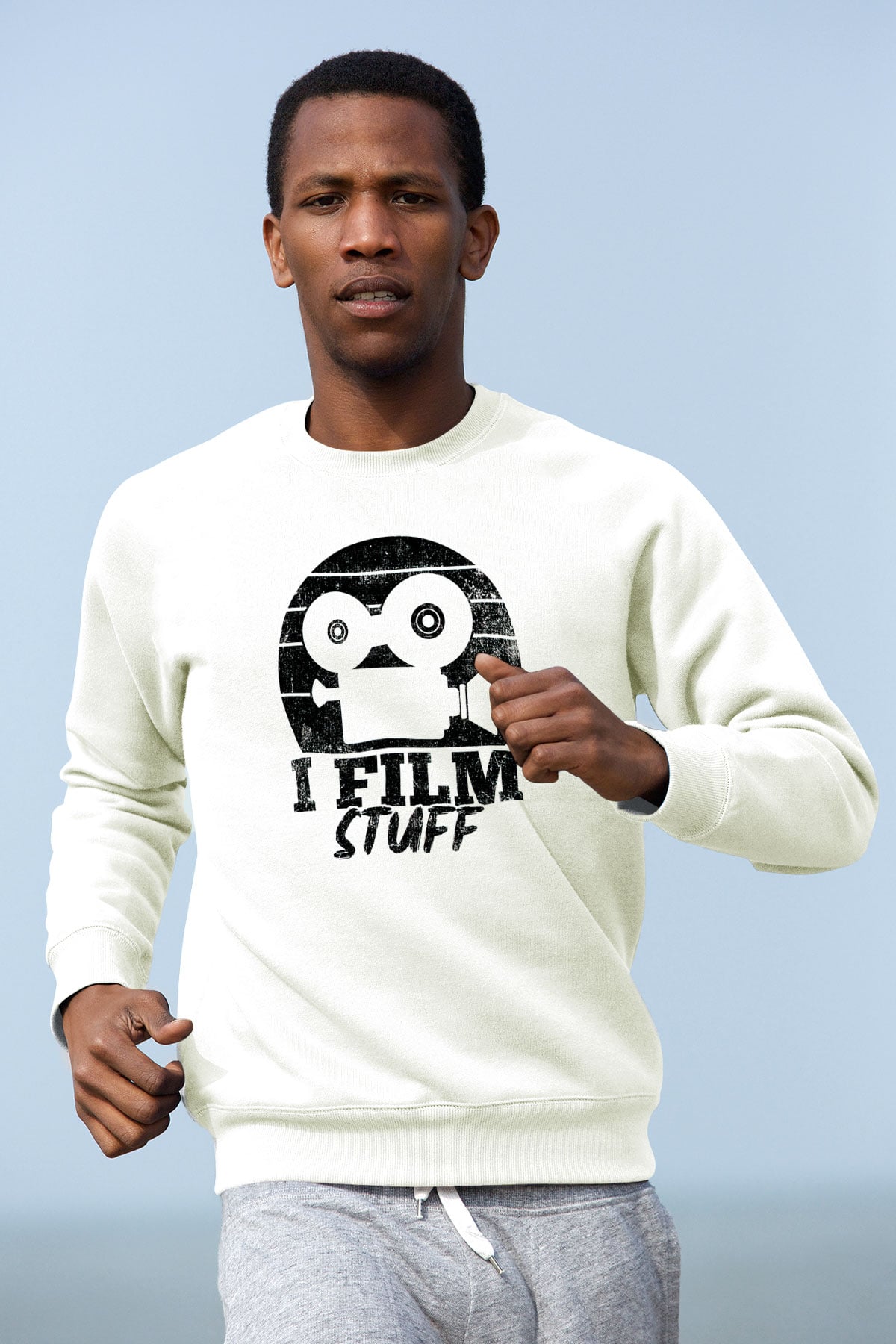 Film yönetmeni Beyaz Unisex Sweatshirt