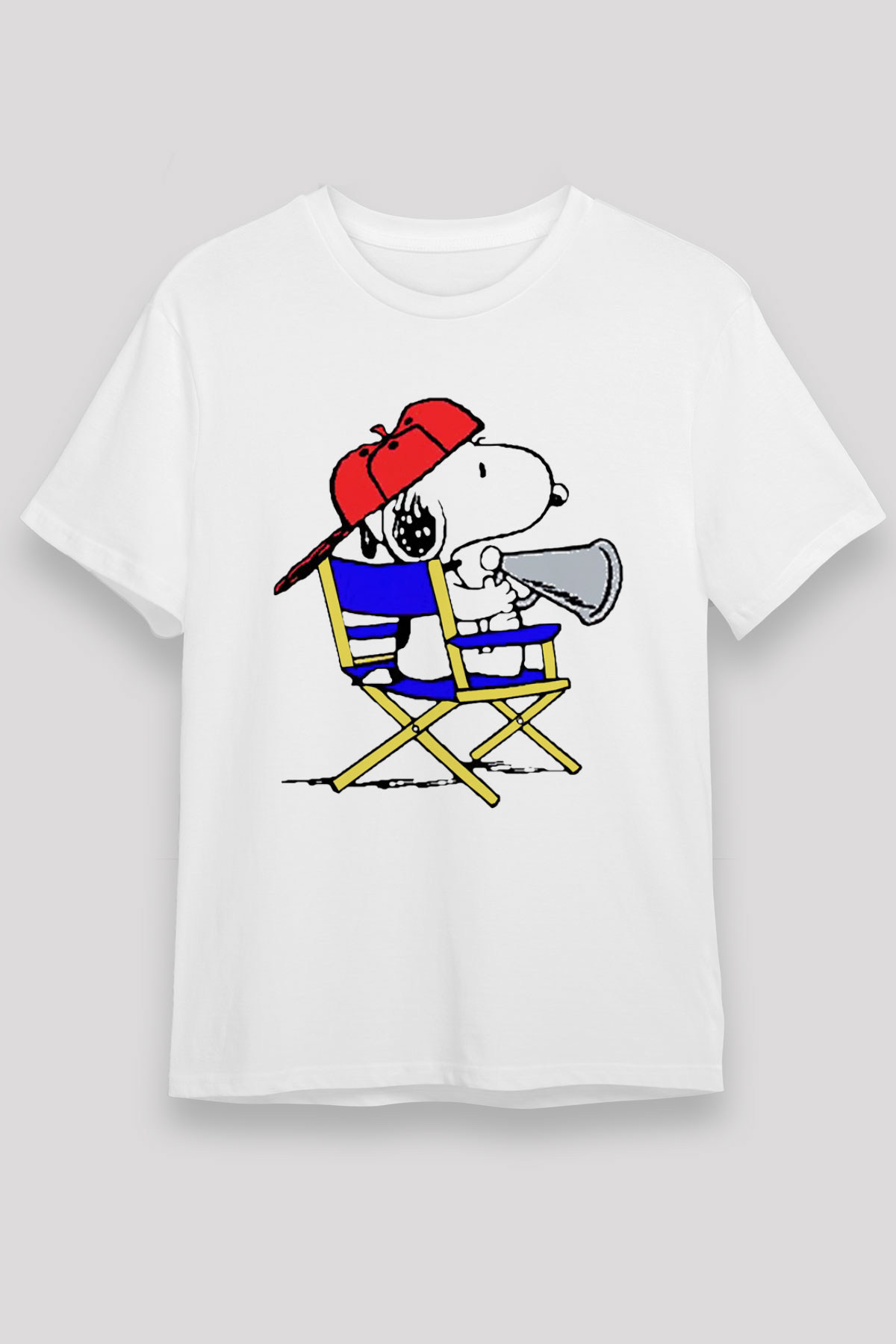 Film yönetmeni Beyaz Unisex Tişört T-Shirt - TişörtFabrikası