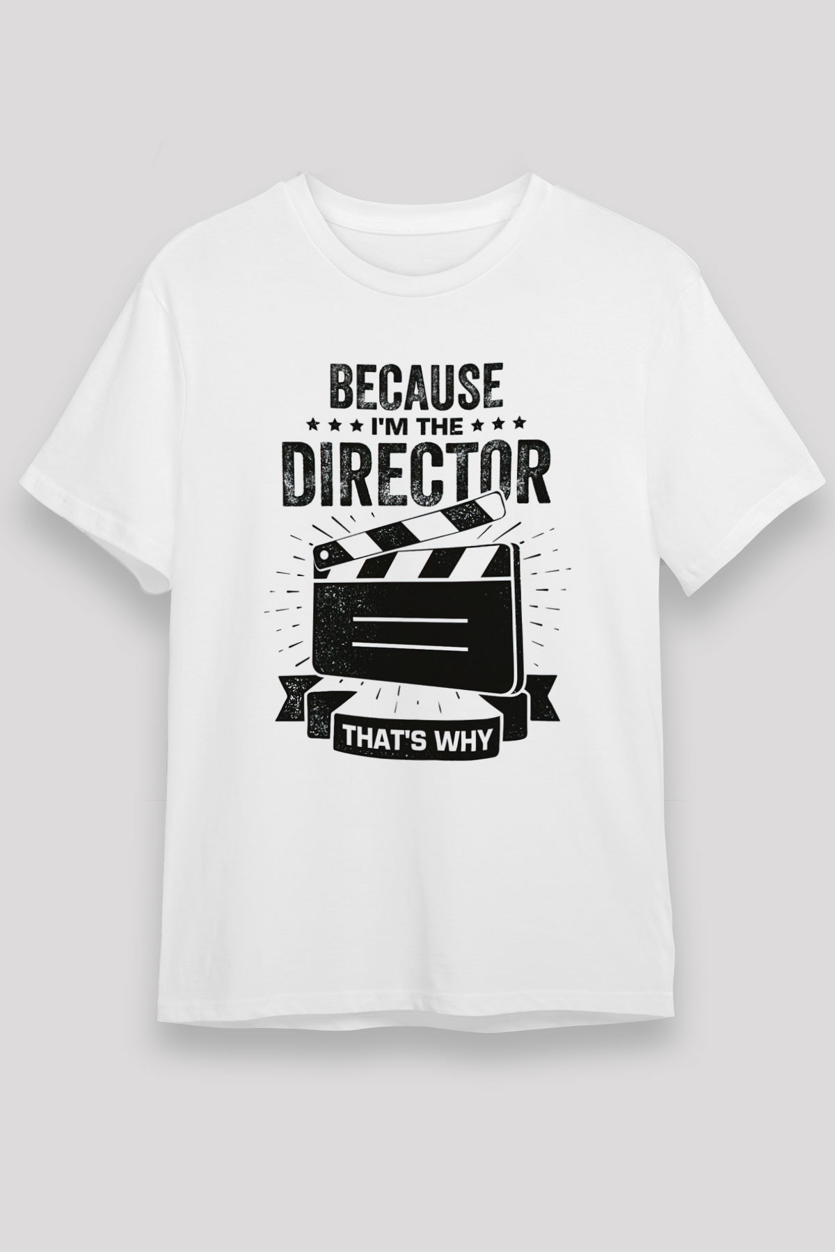 Film yönetmeni Beyaz Unisex Tişört T-Shirt - TişörtFabrikası