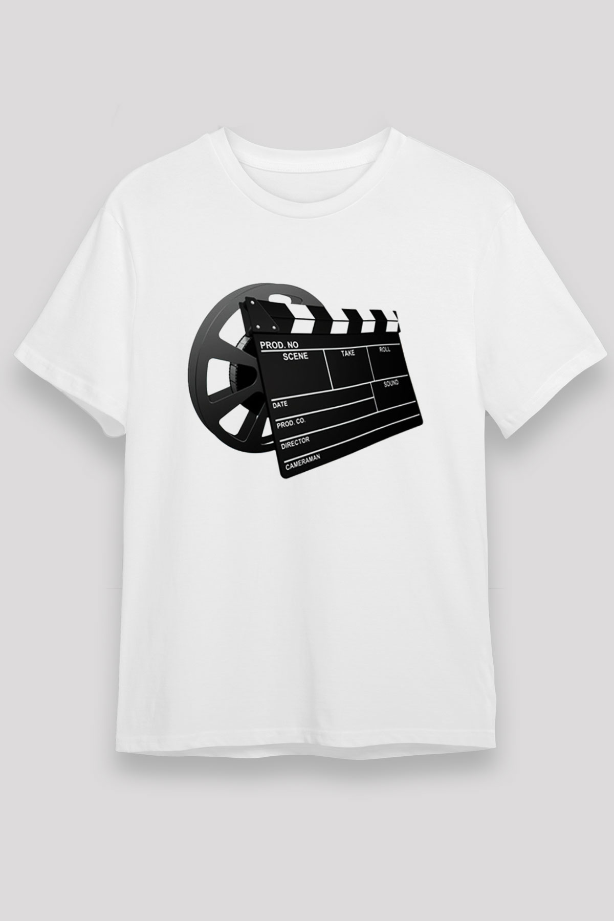Film yönetmeni Beyaz Unisex Tişört T-Shirt - TişörtFabrikası