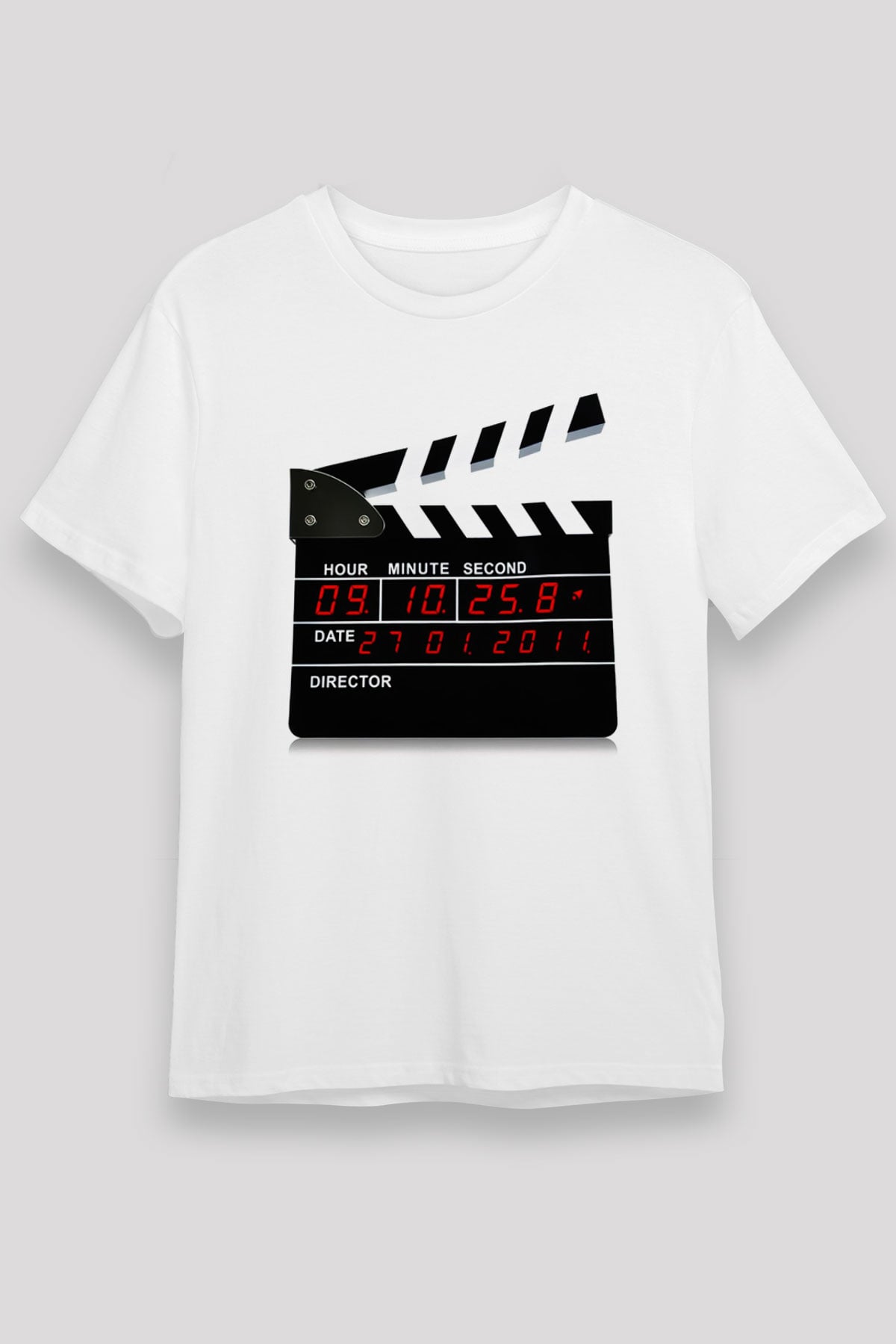 Film yönetmeni Beyaz Unisex Tişört T-Shirt - TişörtFabrikası