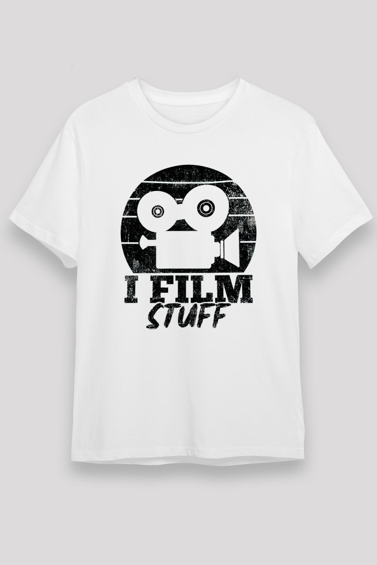 Film yönetmeni Beyaz Unisex Tişört T-Shirt - TişörtFabrikası