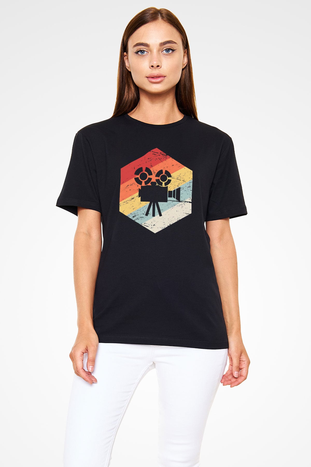 Film yönetmeni Siyah Unisex Tişört T-Shirt - TişörtFabrikası