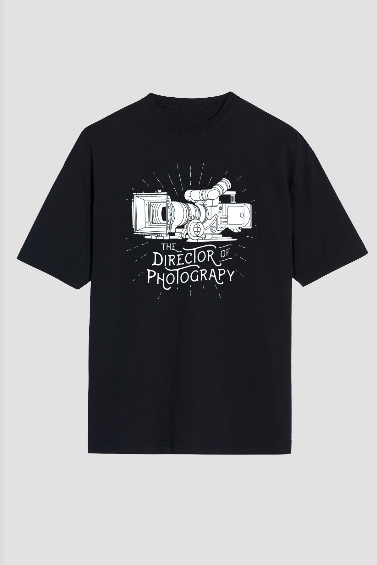 Film yönetmeni Siyah Oversize Tişört Oversize T-shirt - TişörtFabrikası