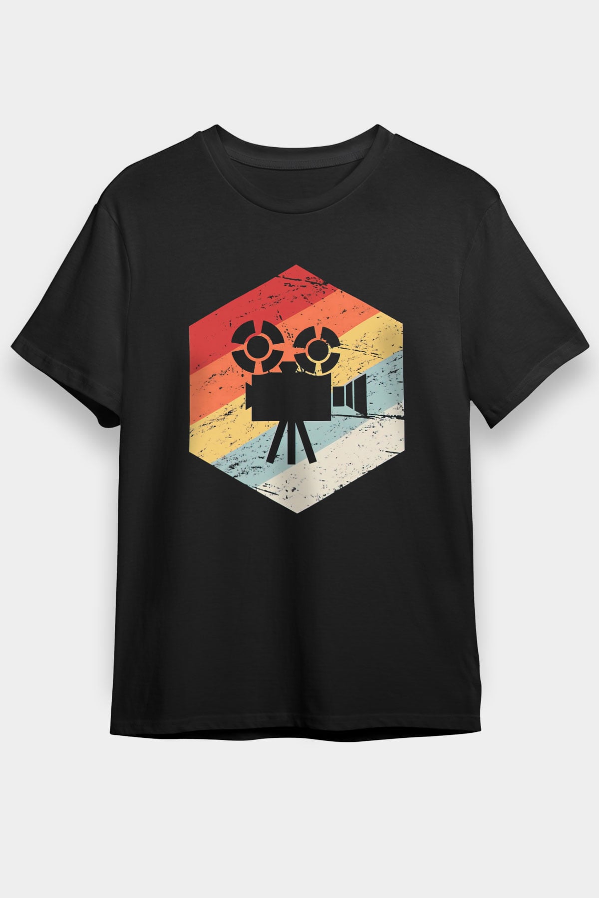 Film yönetmeni Siyah Unisex Tişört T-Shirt - TişörtFabrikası