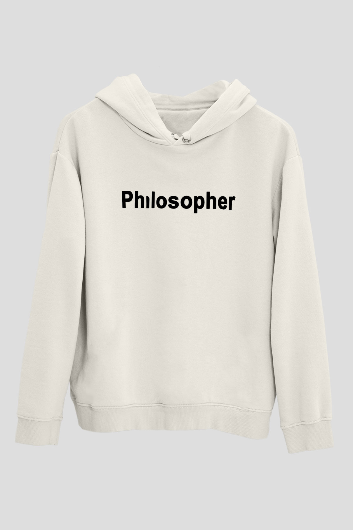 Filozof Beyaz Unisex Hoodie