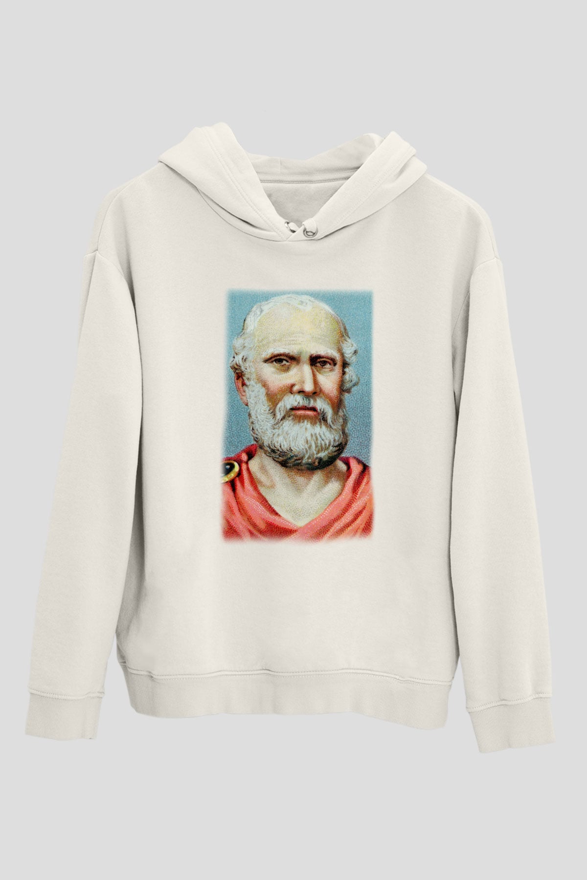 Filozof Beyaz Unisex Hoodie