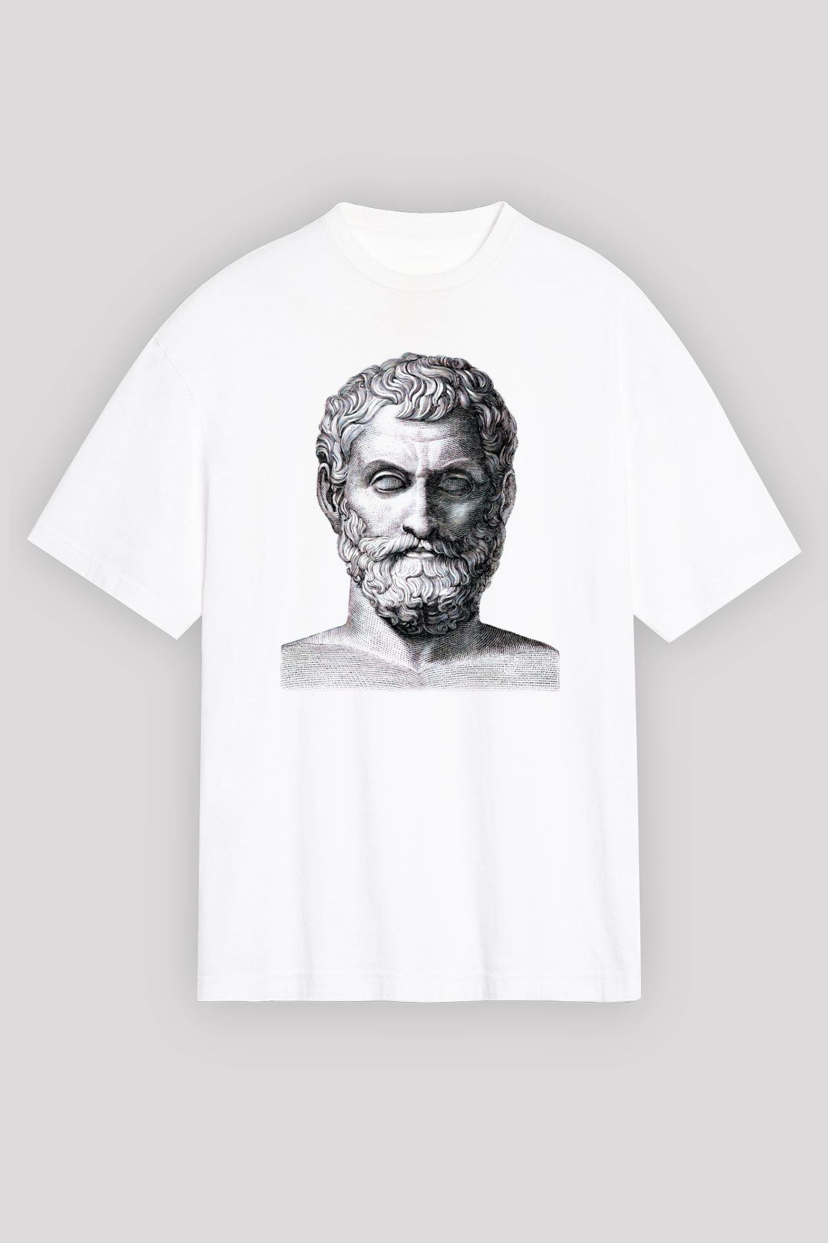 Filozof Beyaz Unisex Oversize Tişört T-Shirt