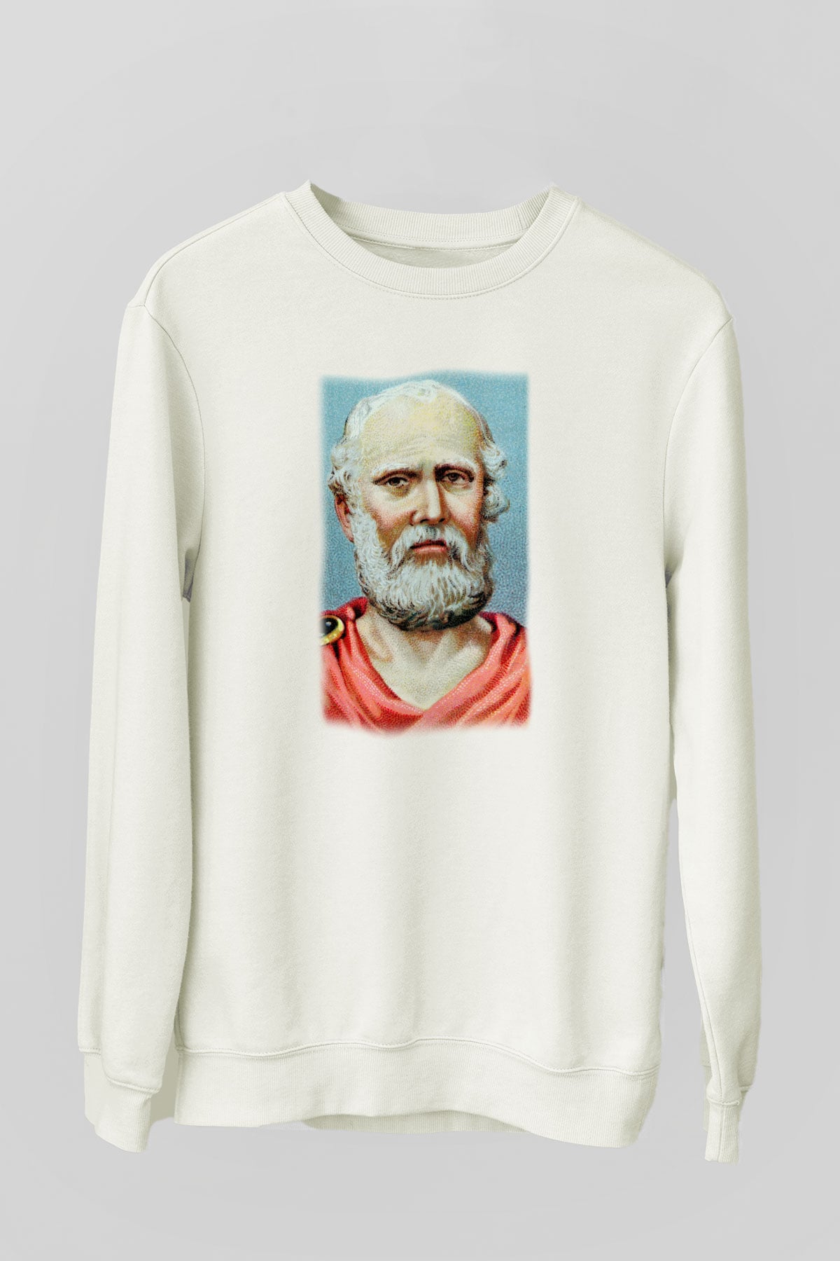 Filozof Beyaz Unisex Sweatshirt