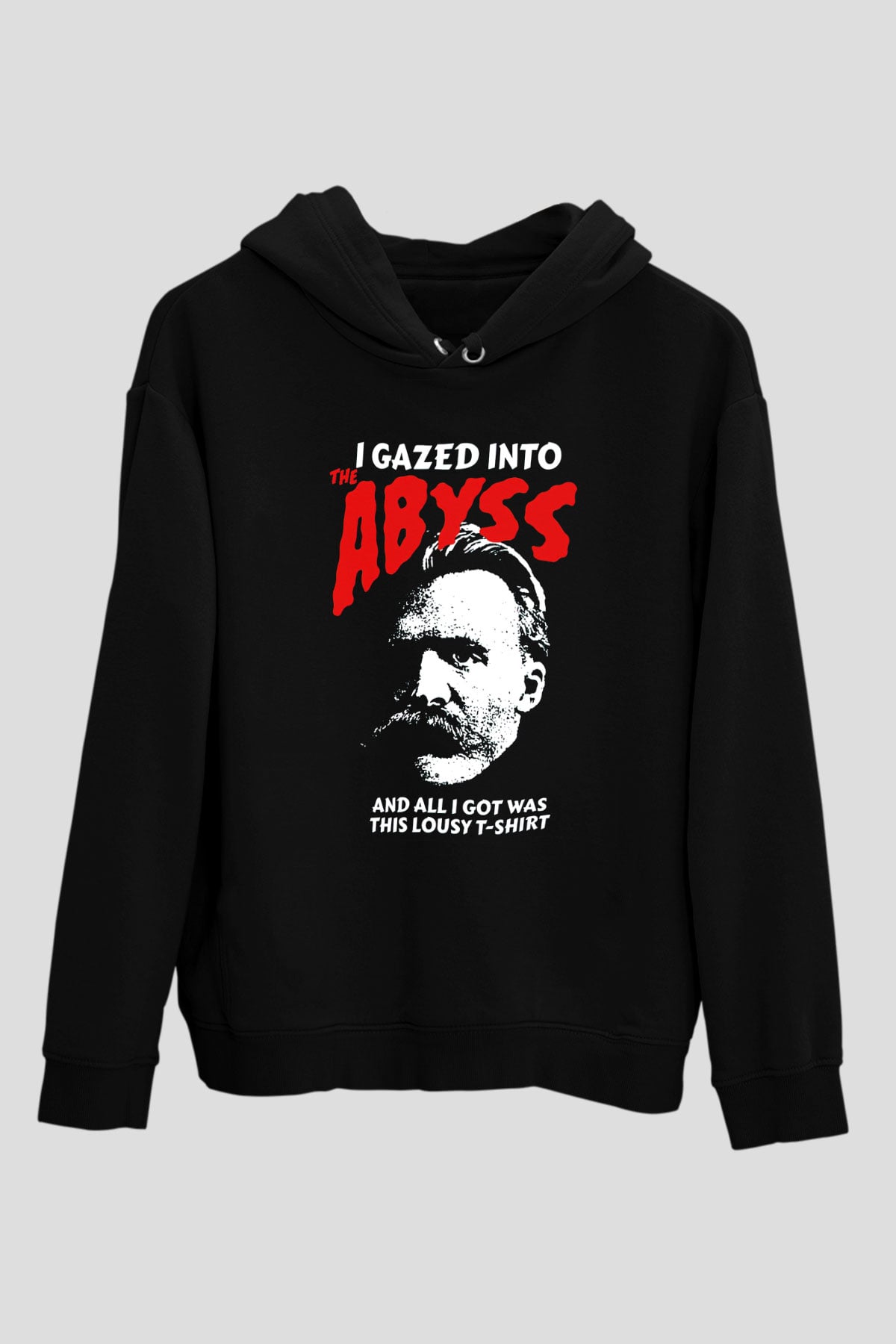 Filozof Siyah Unisex Kapüşonlu Sweatshirt