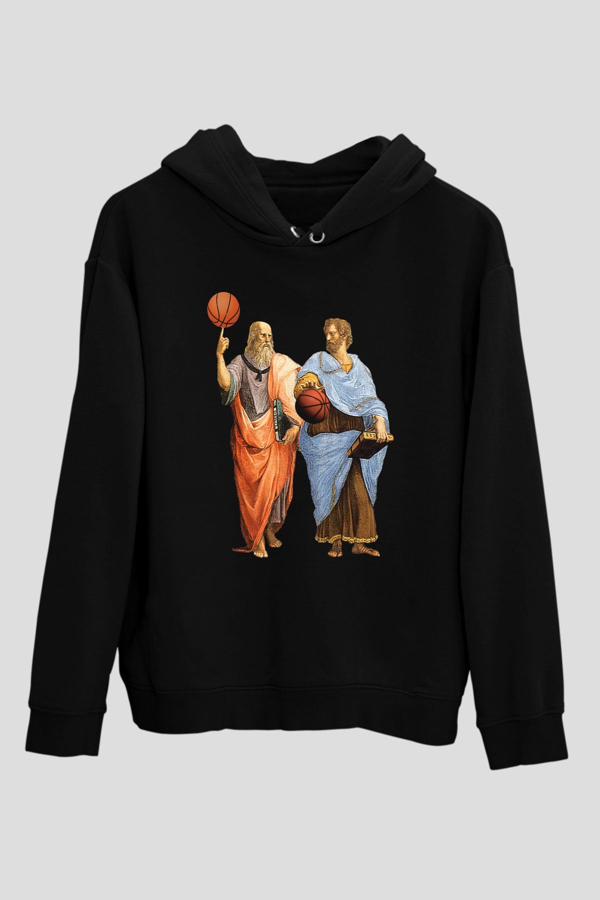 Filozof Siyah Unisex Kapüşonlu Sweatshirt